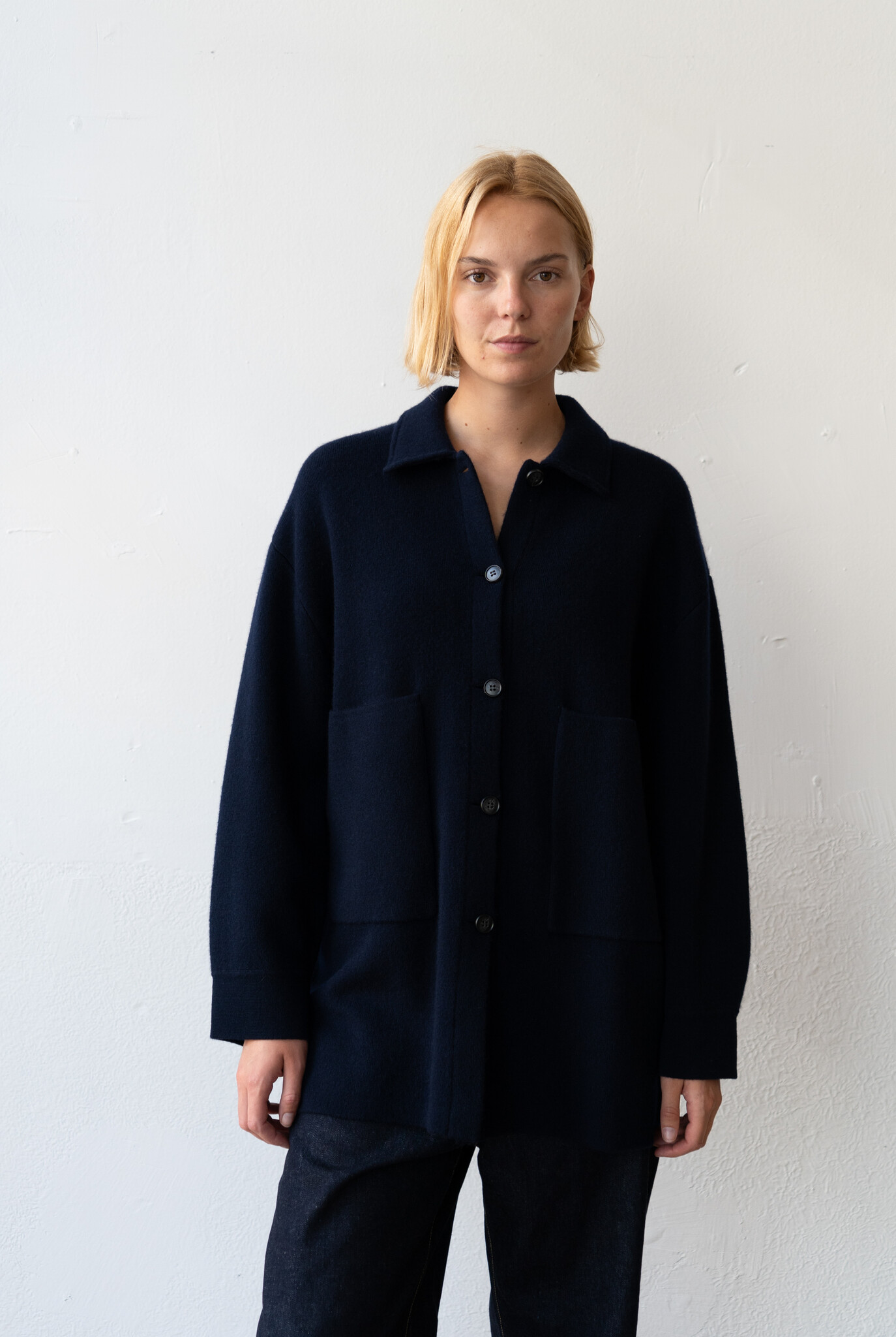 Julianne Cardigan Jacket Navy
