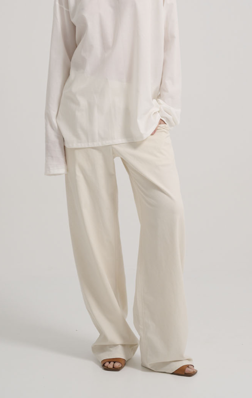 Easy Pant Off White Cotton