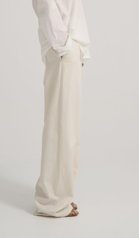 Easy Pant Off White Cotton