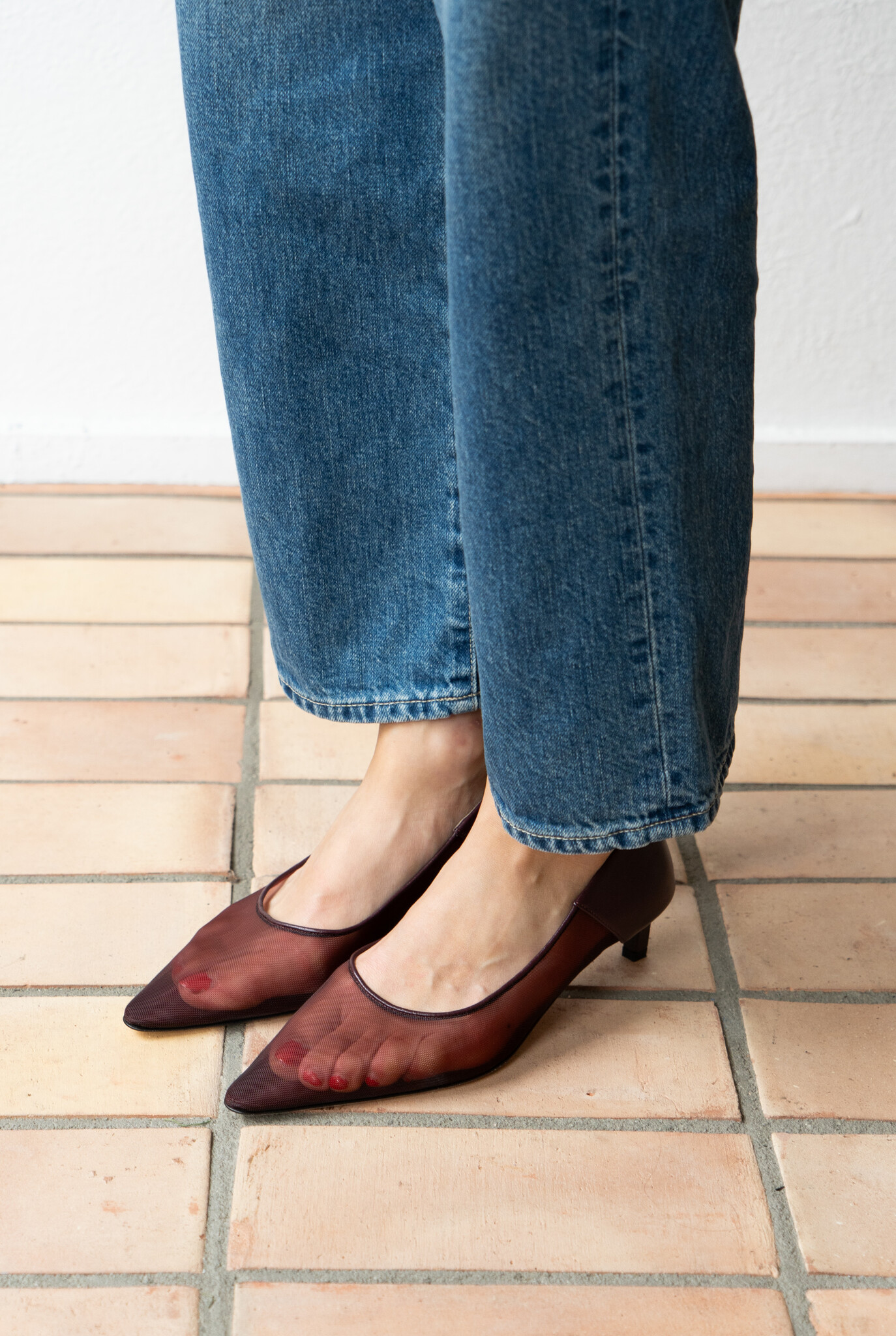 Topo Pump Mesh Bordeaux