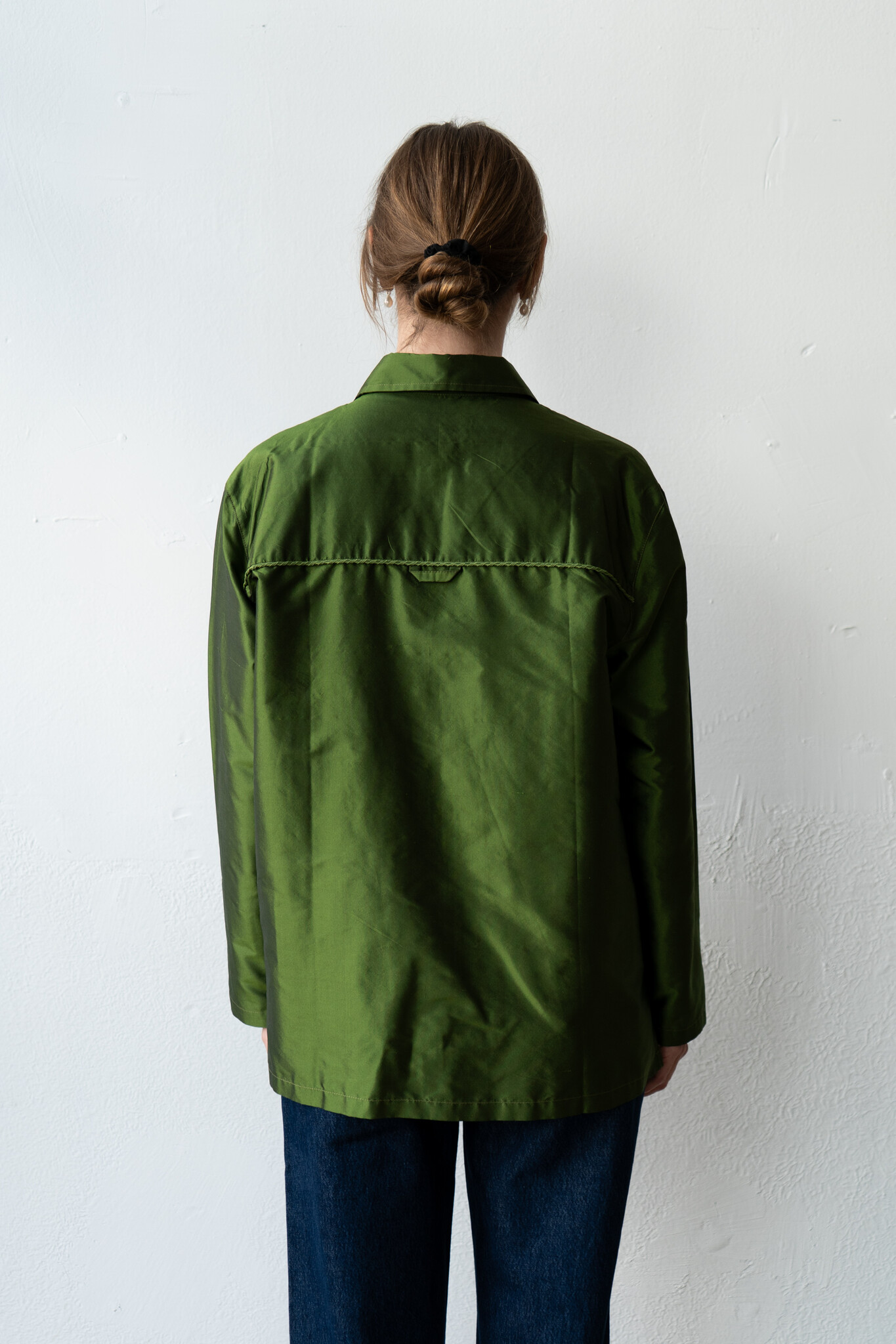 Silk Dupion L/S August Shirt With Trim Bottle