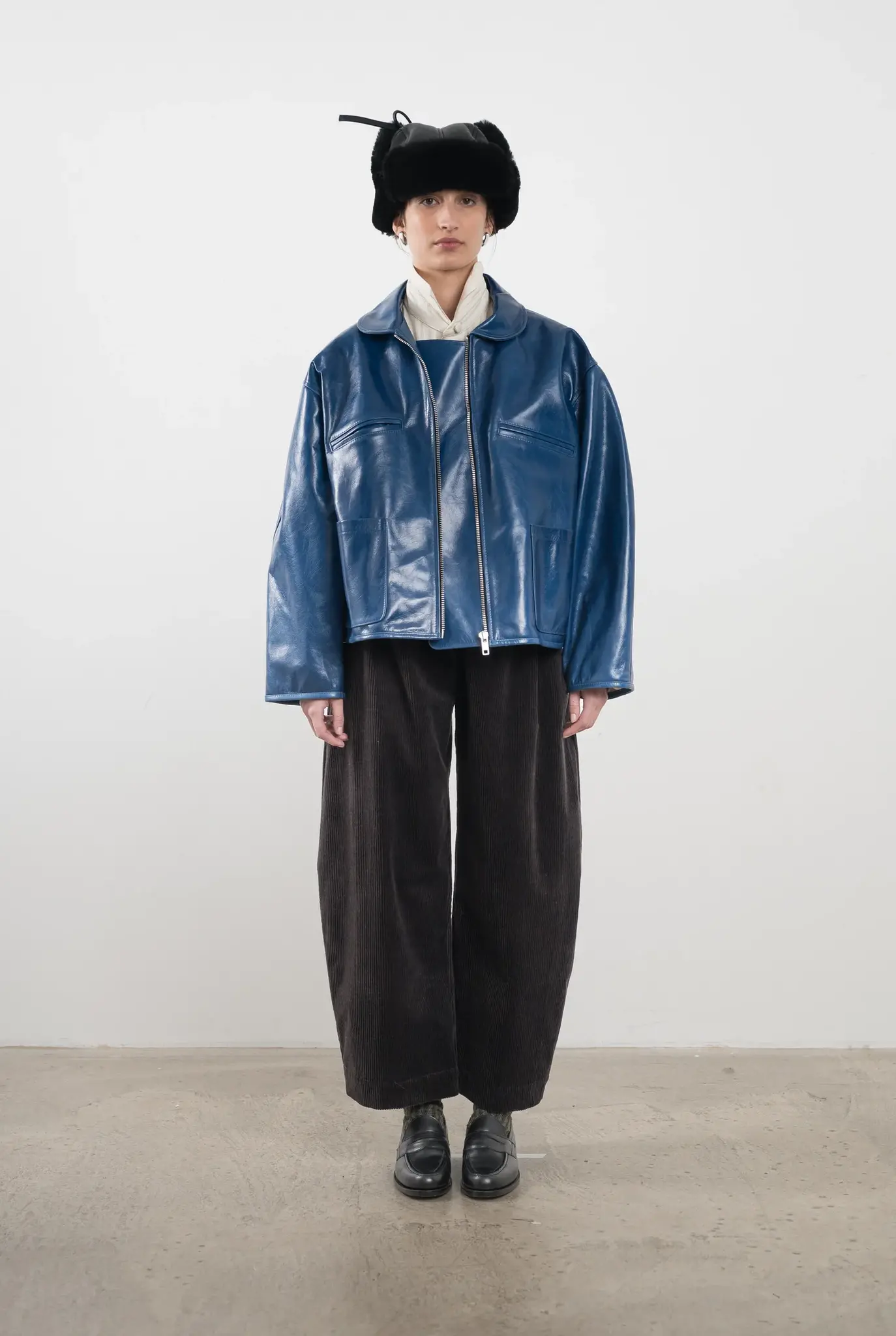 Leather Flying Jacket Canada Blue