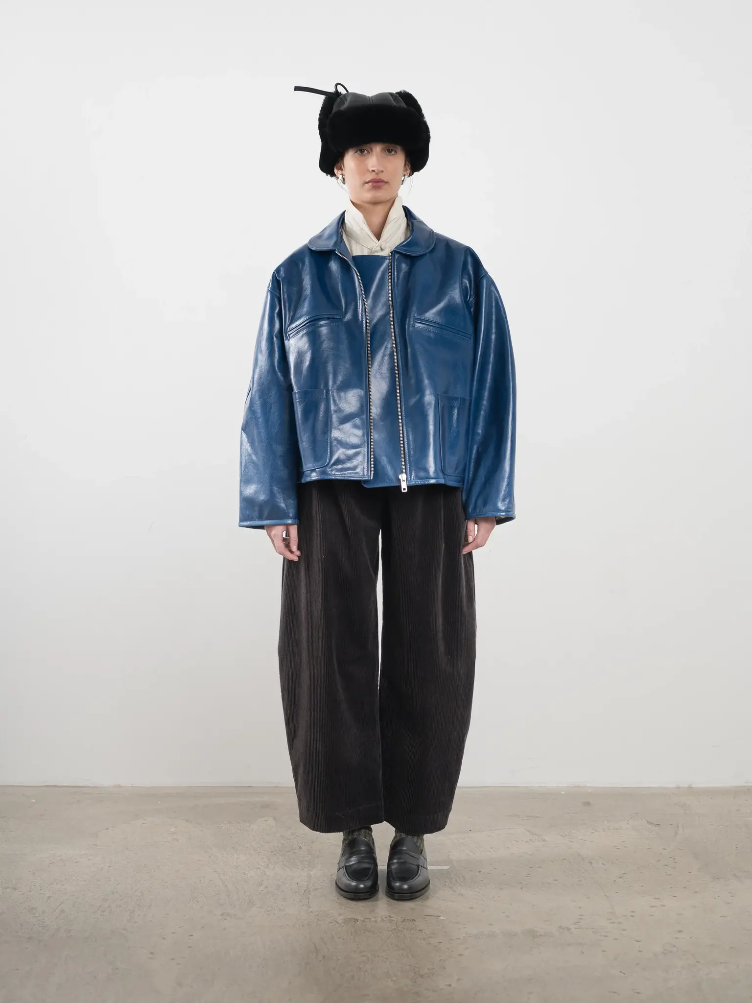 Leather Flying Jacket Canada Blue