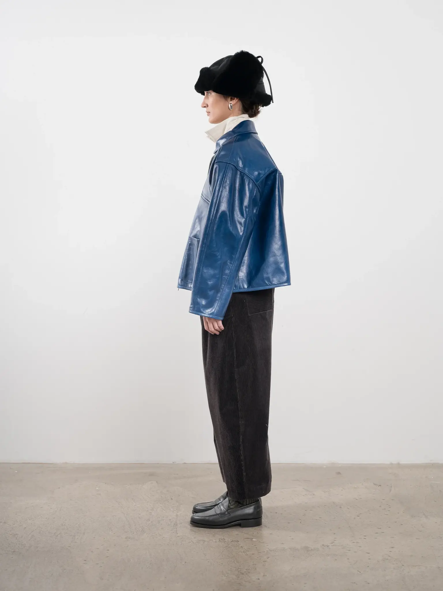 Leather Flying Jacket Canada Blue