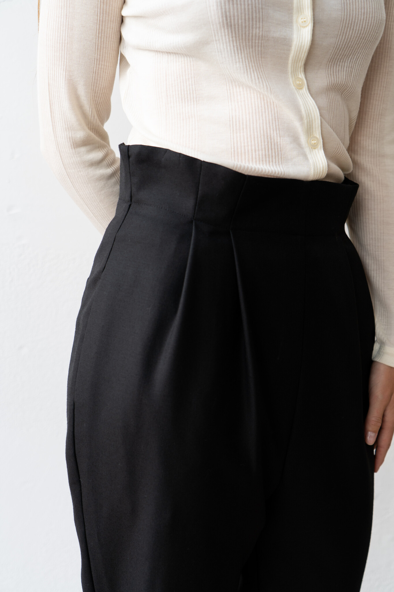 British Wool Mabel Trouser Black