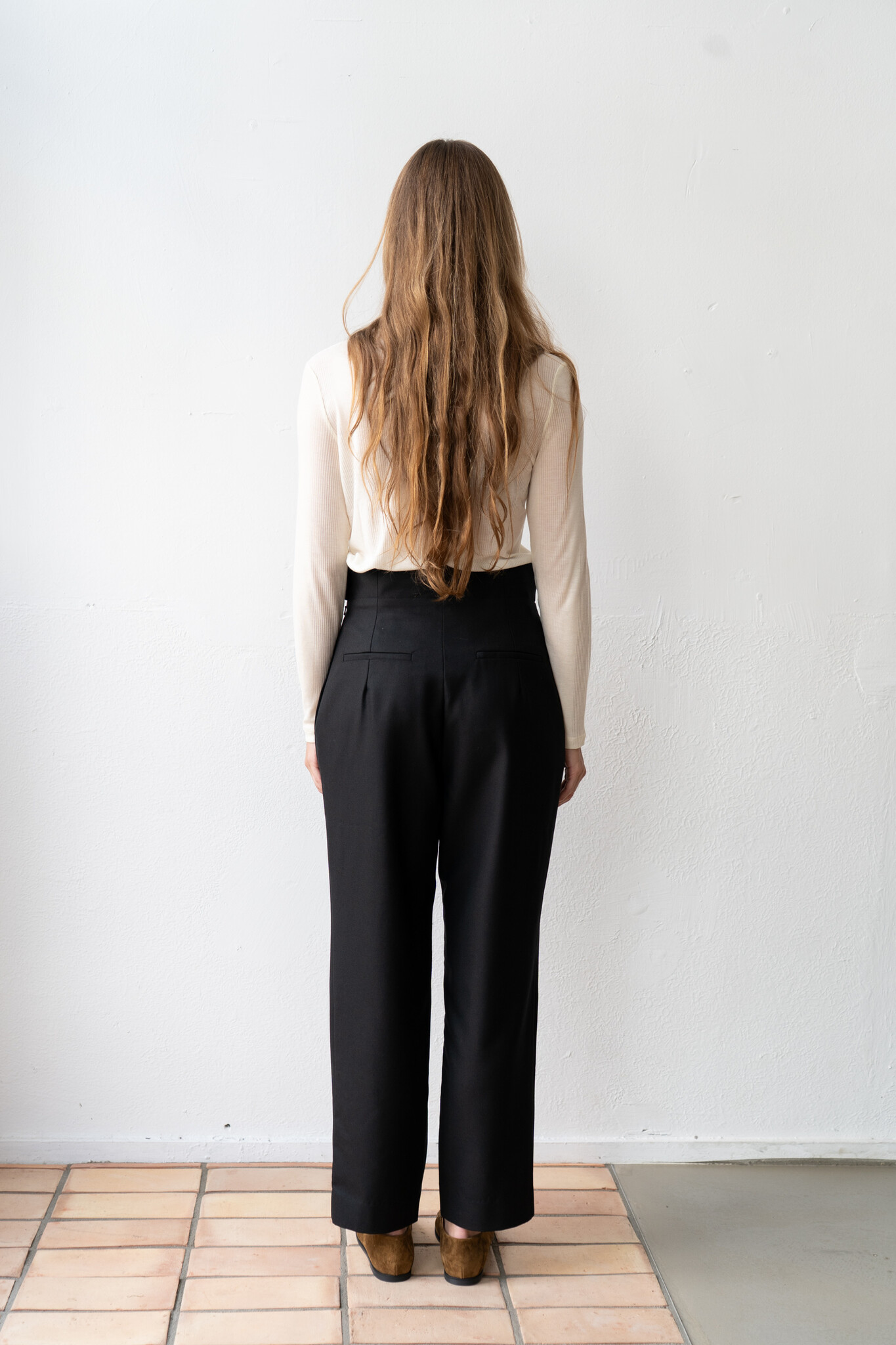 British Wool Mabel Trouser Black