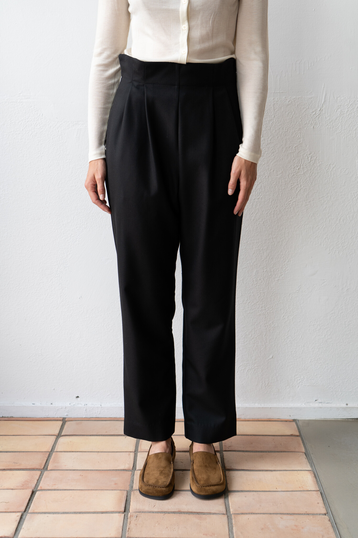 British Wool Mabel Trouser Black