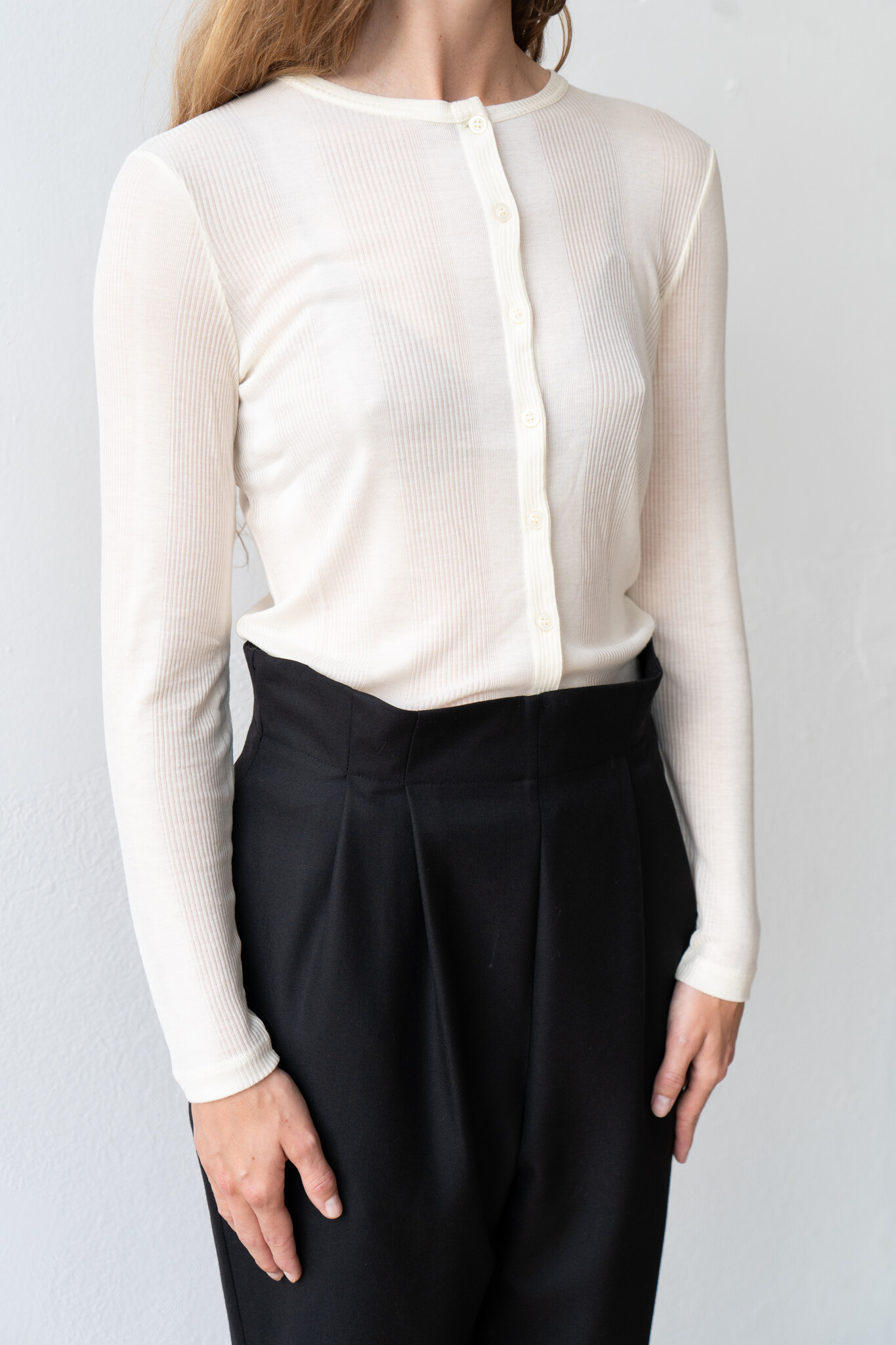 British Wool Mabel Trouser Black