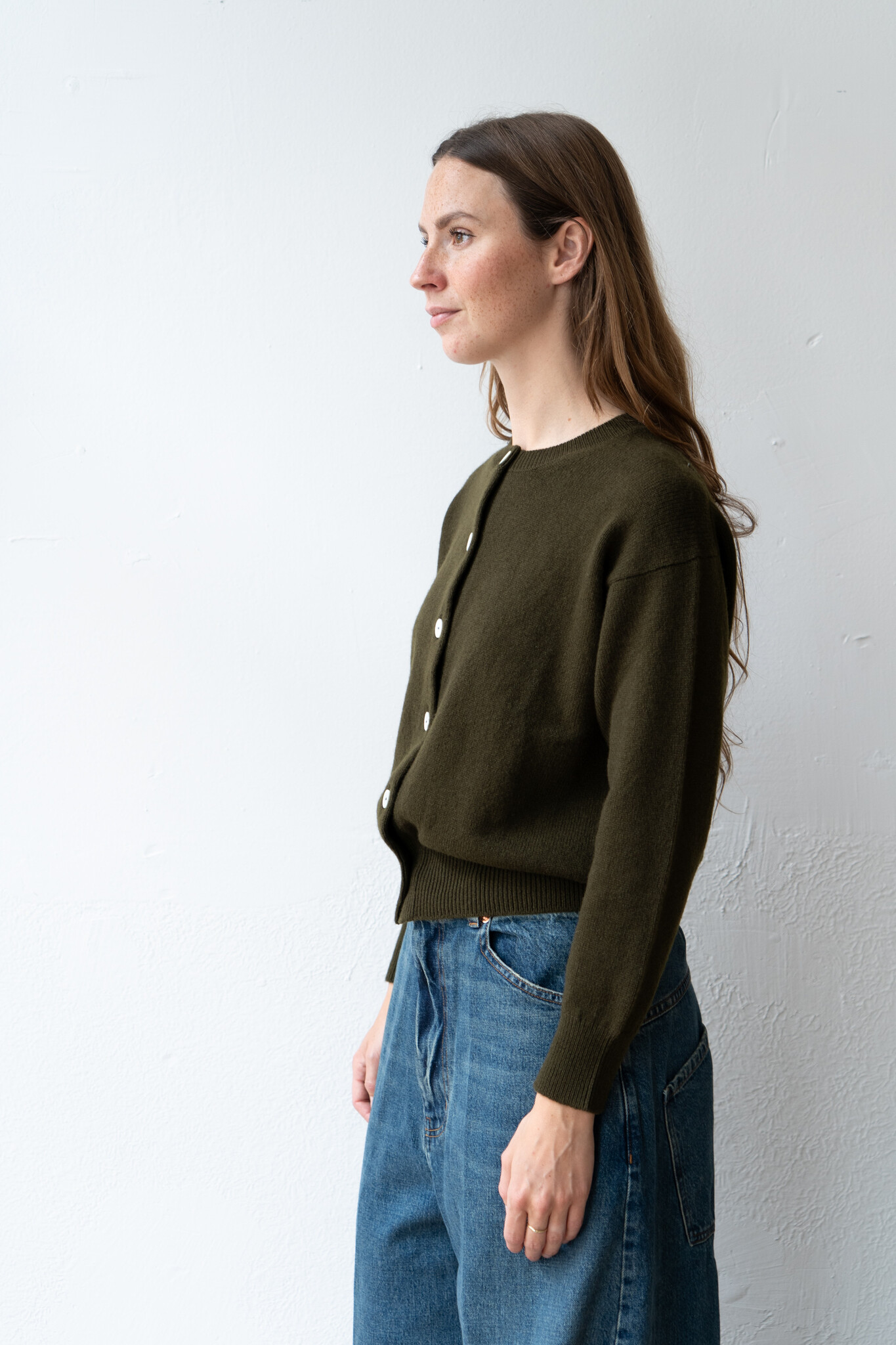 Ada crewneck military green