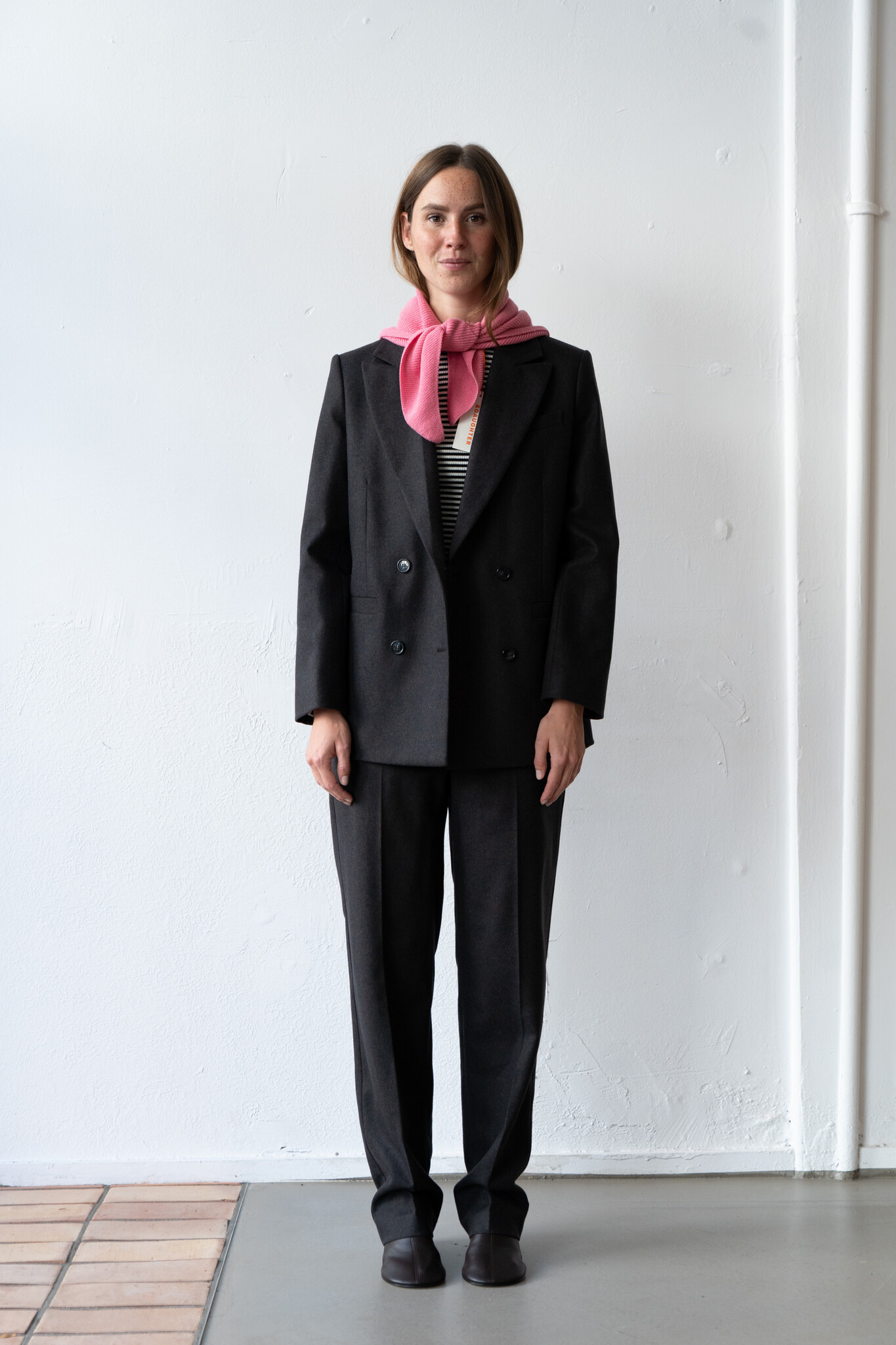 Lucy jacket brown melee wool