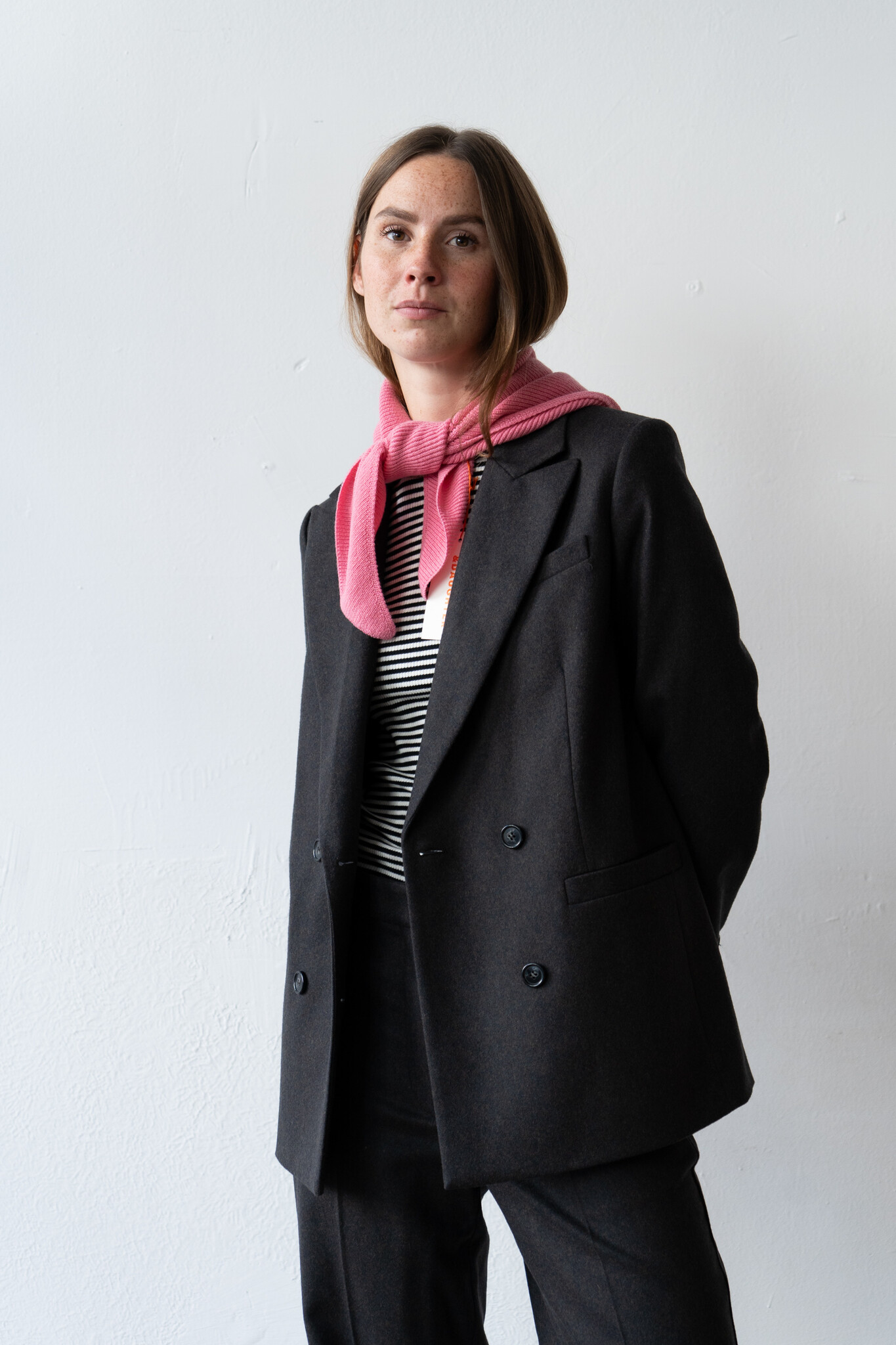 Lucy jacket brown melee wool