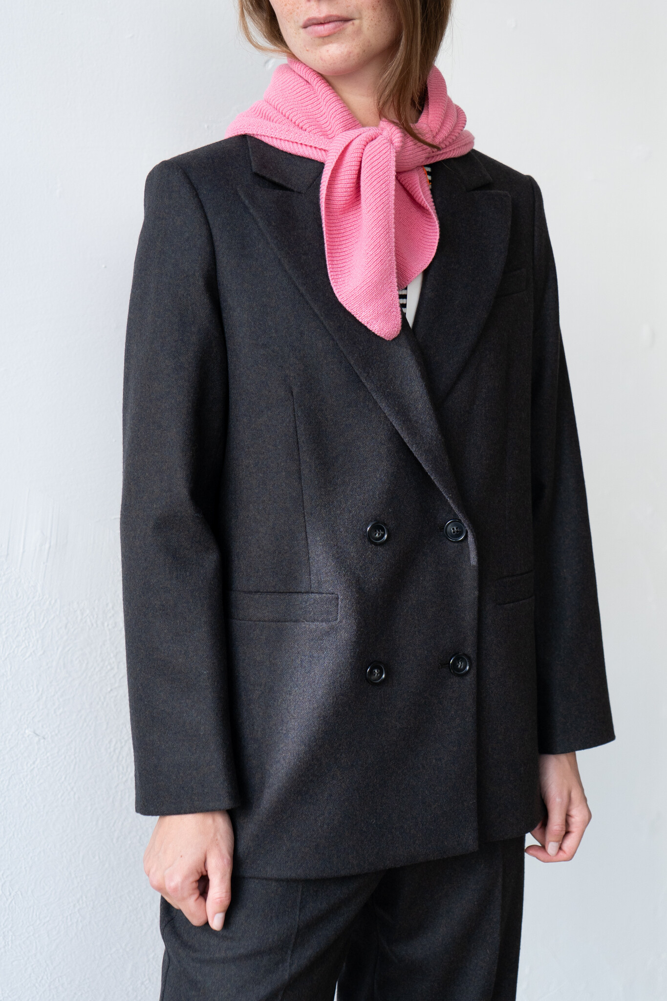 Lucy jacket brown melee wool