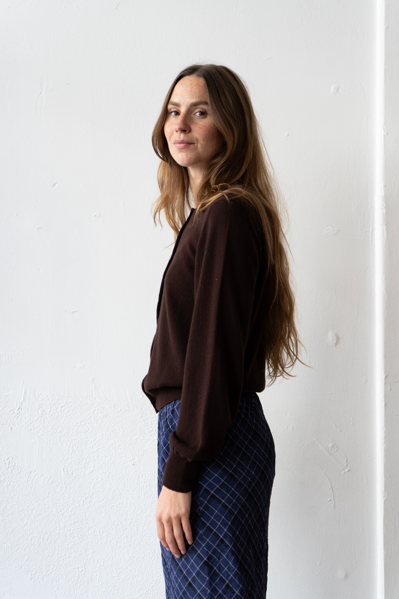 Enya Cardigan Dark Brown