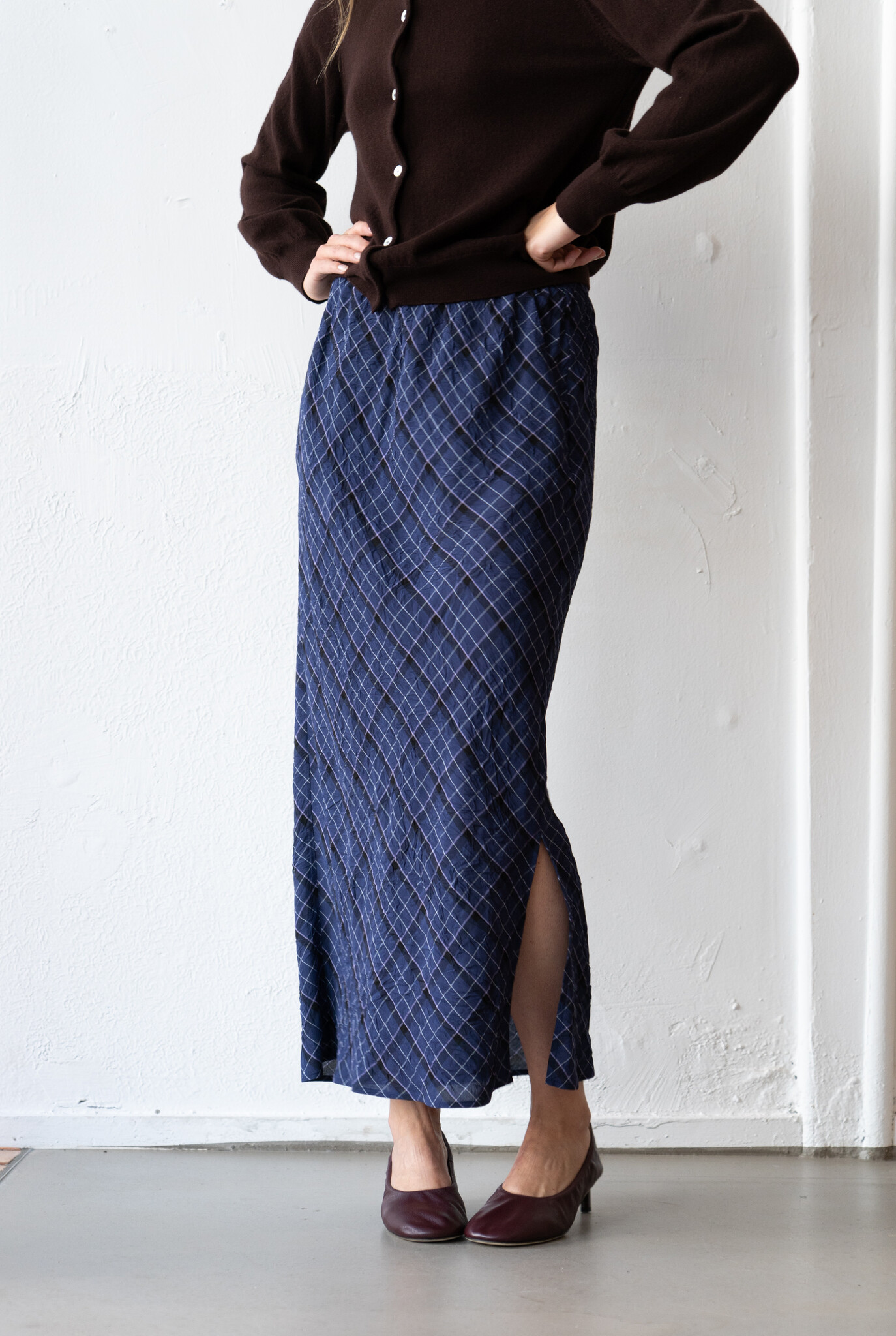 Vela Skirt Navy Multi