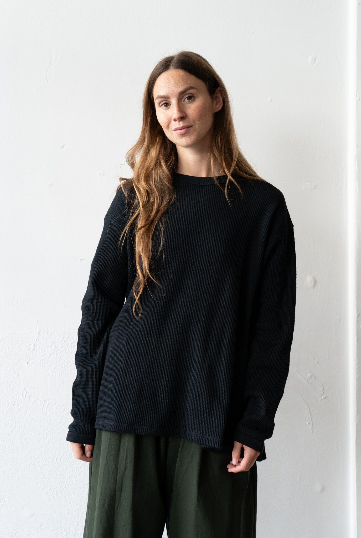 Crew Neck Pullover Indigo x Sumi Ink