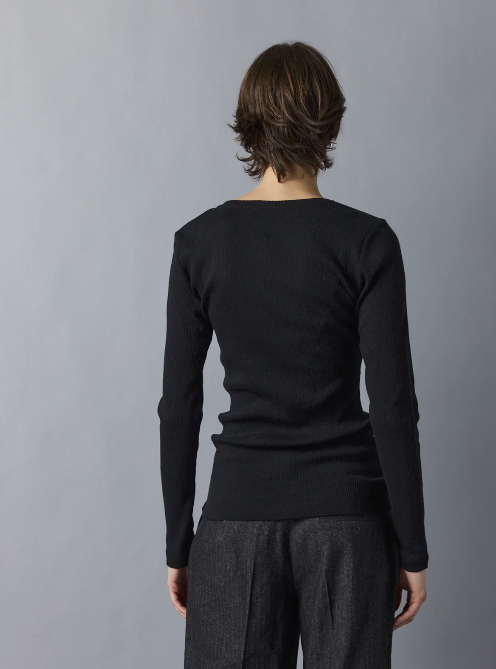 Cashcot longsleeve rond black