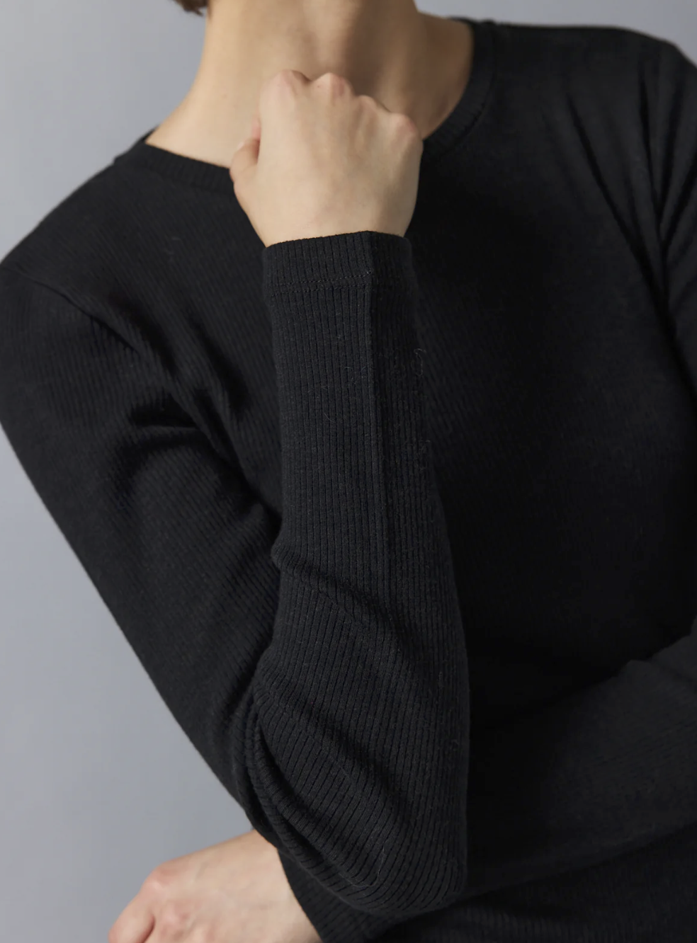 Cashcot longsleeve rond black