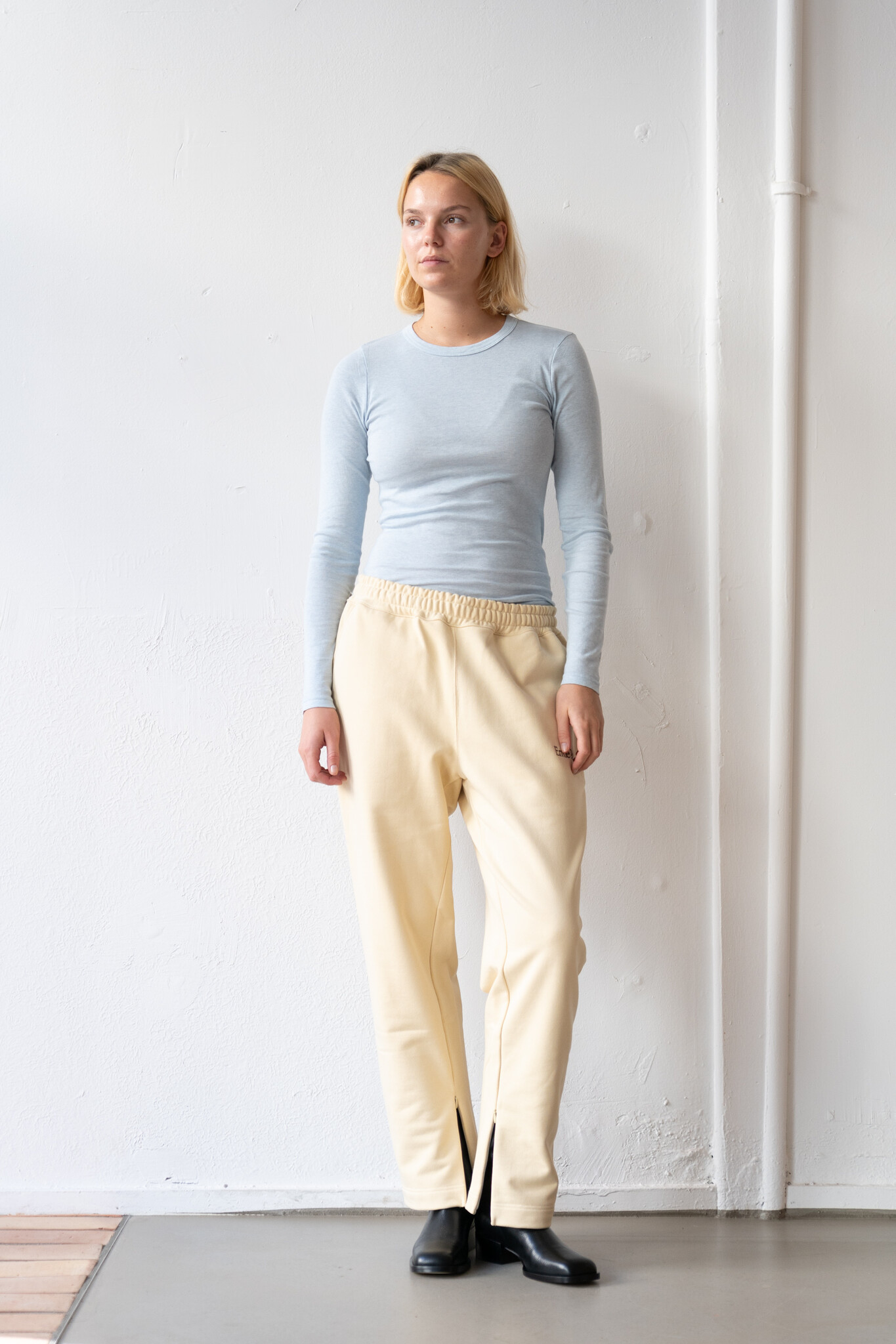 Jogging pants ivory / butter