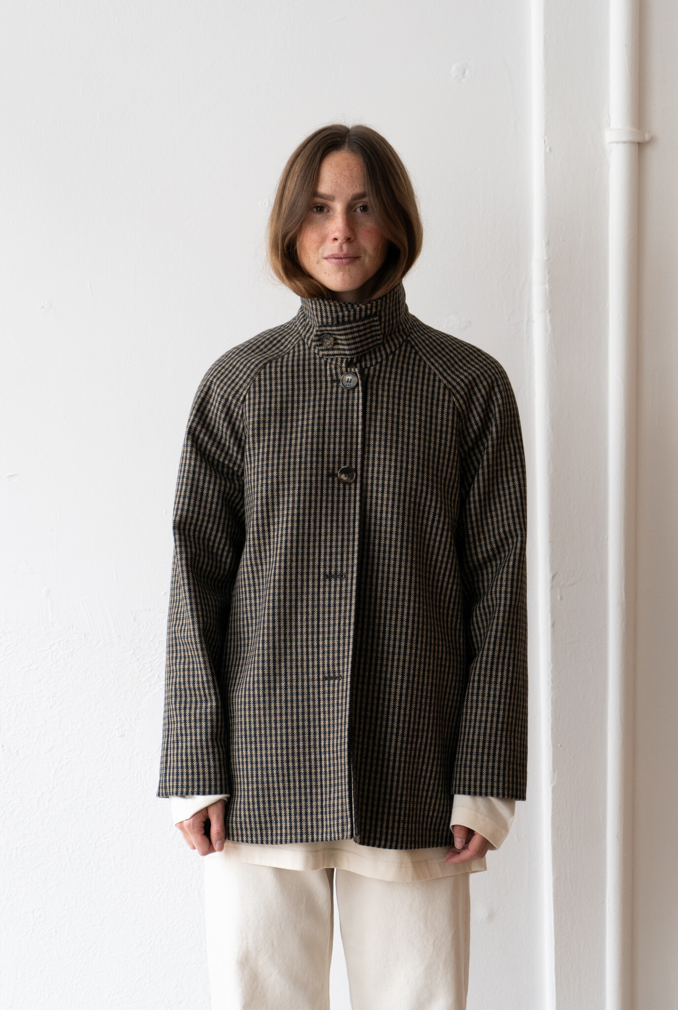 Mac coat ambre check