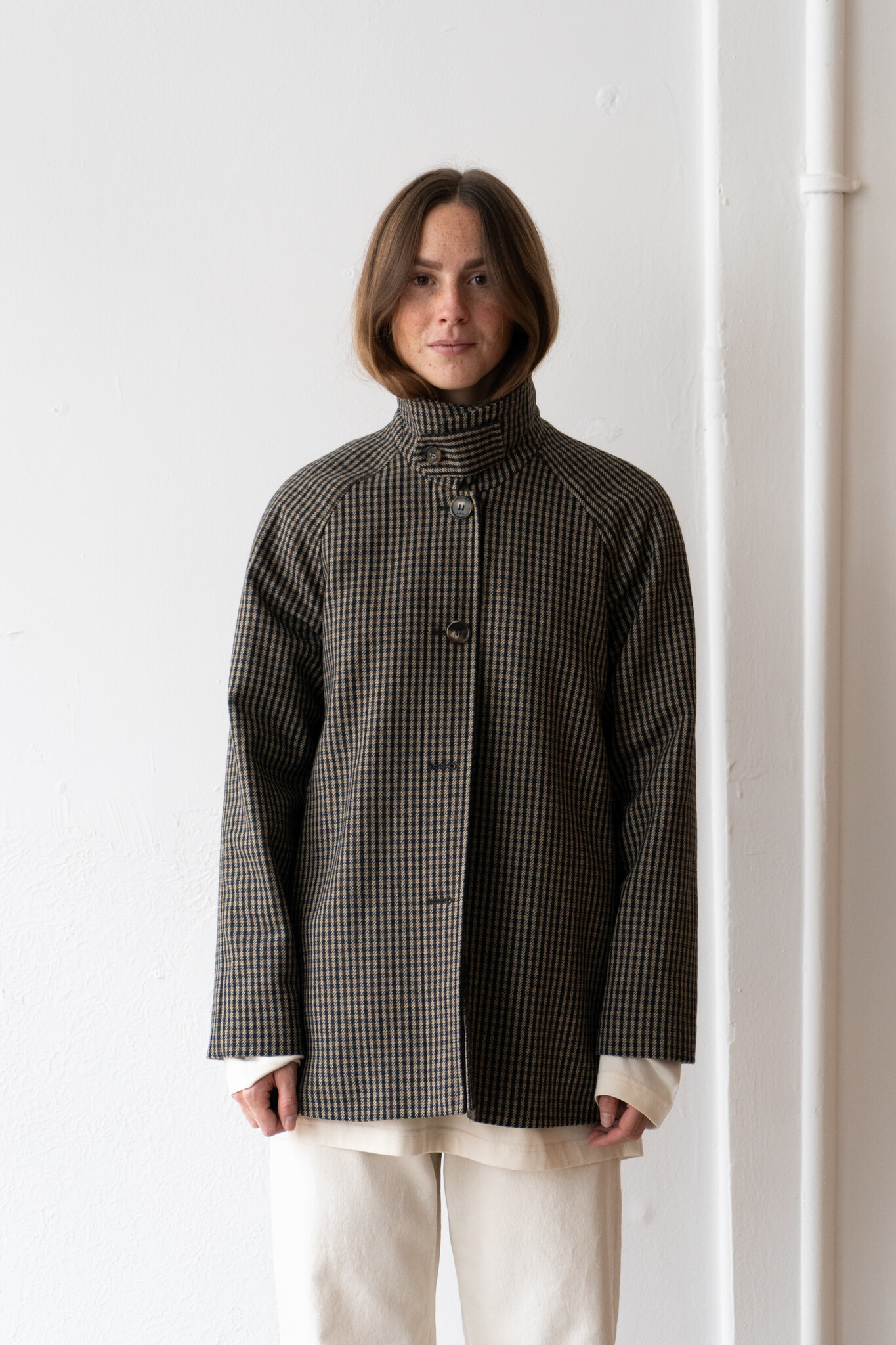 Mac coat ambre check