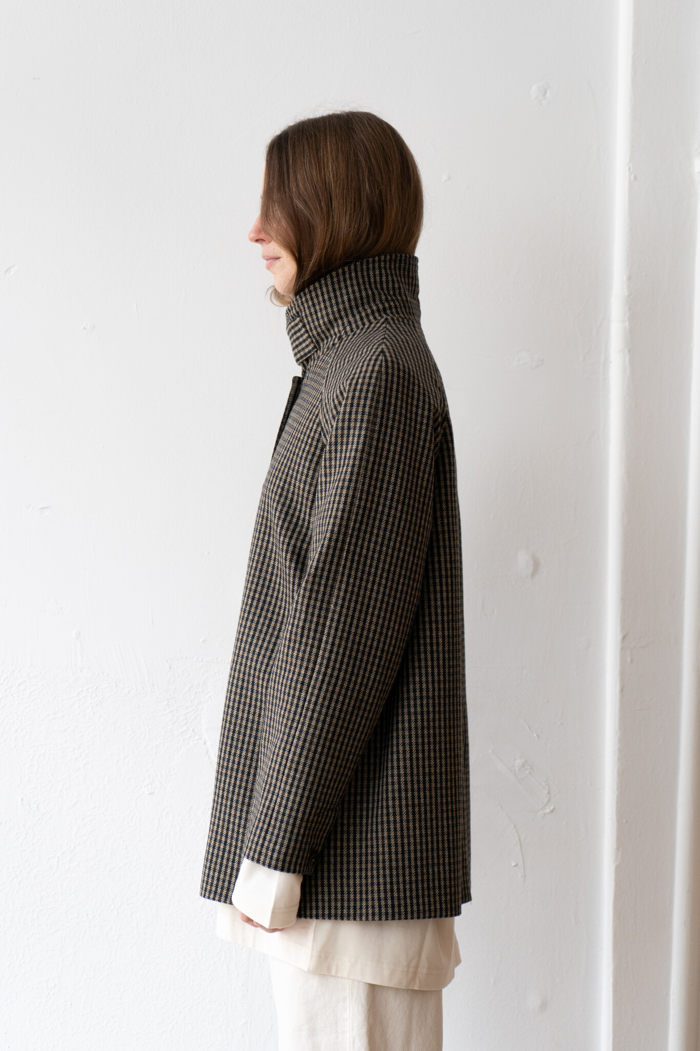 Mac coat ambre check