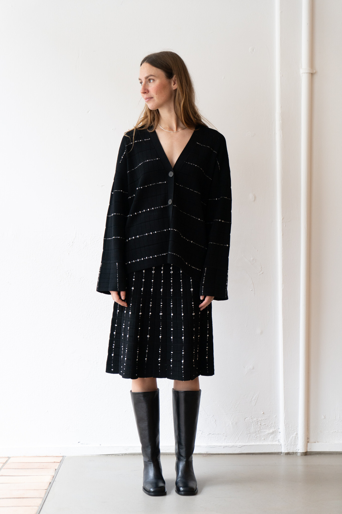 Cardigan Fragmented Stripes