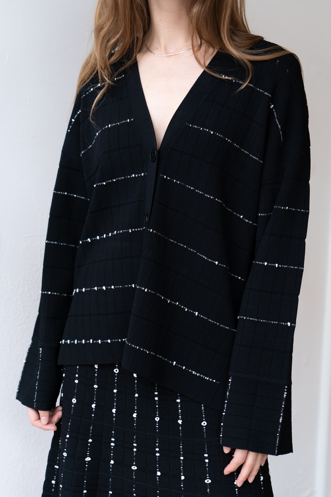 Cardigan Fragmented Stripes