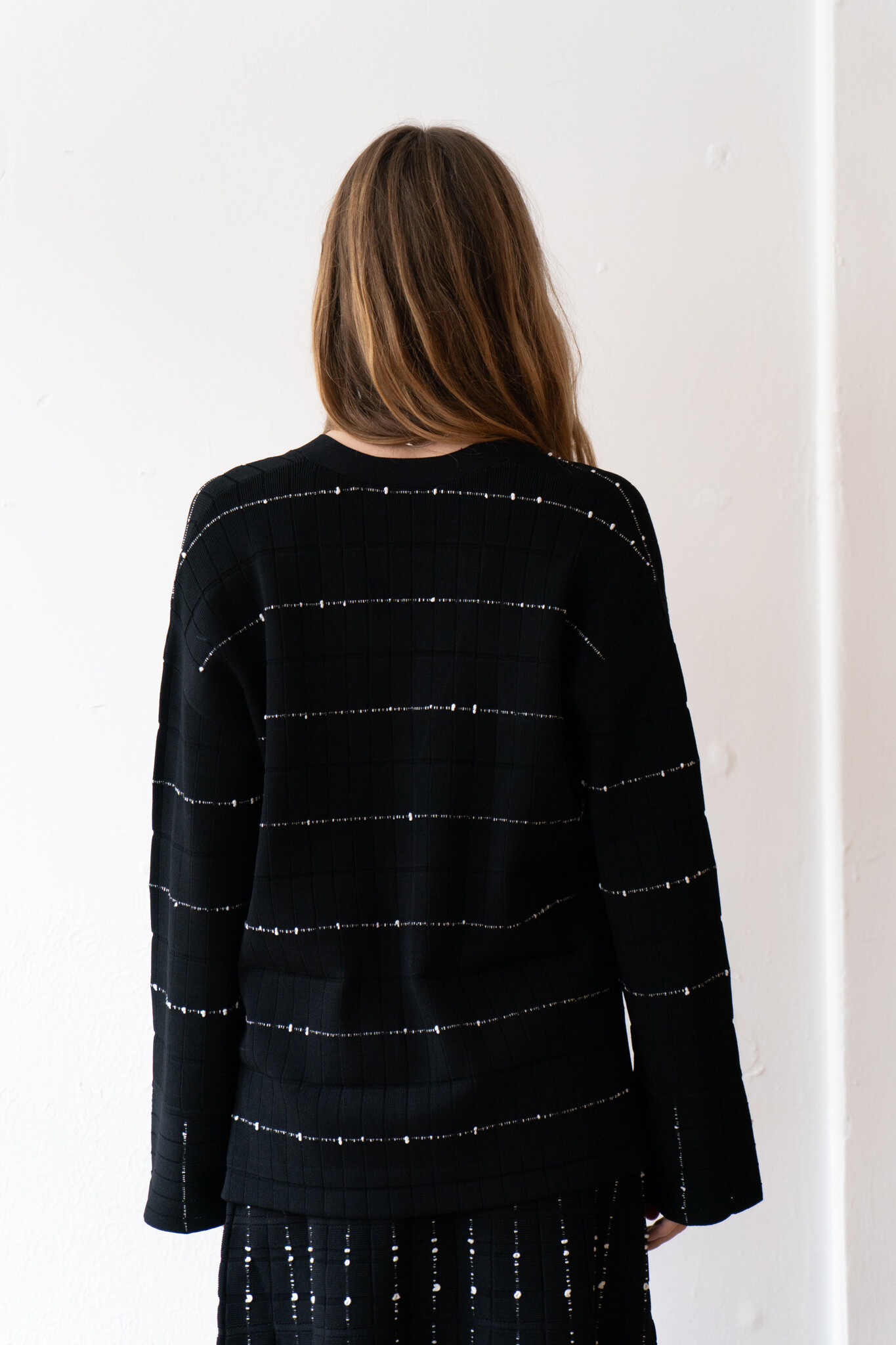 Cardigan Fragmented Stripes