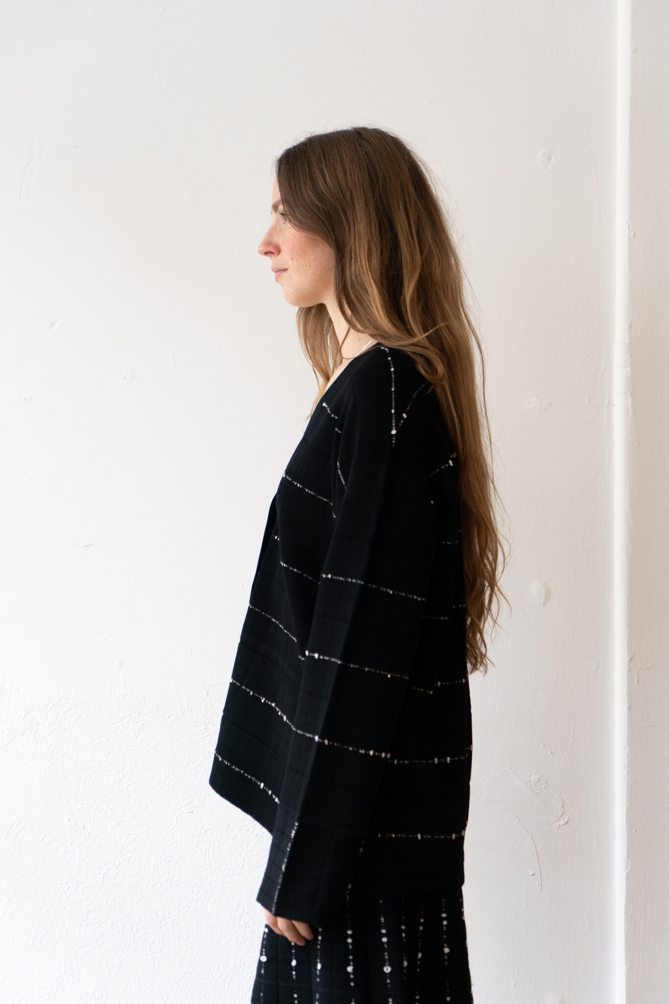 Cardigan Fragmented Stripes