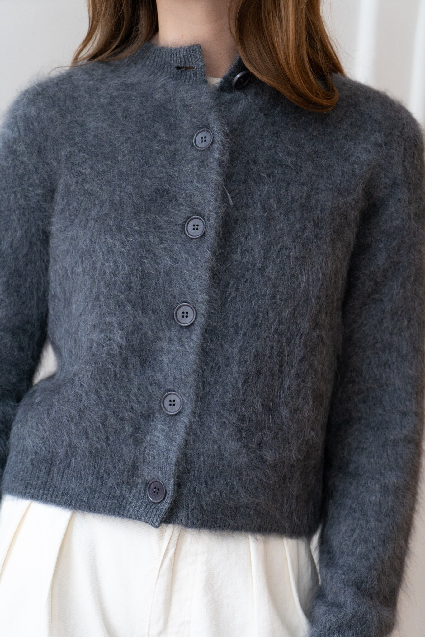 Azalea Cardigan Graphite Brushed