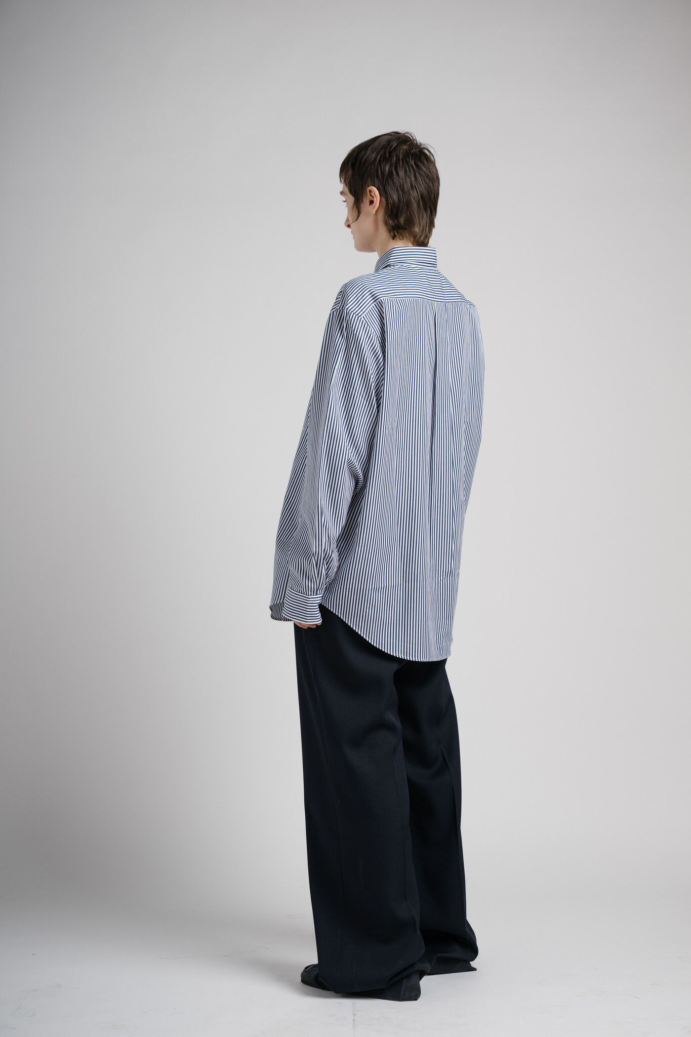 Ryo Shirt Navy Stripe