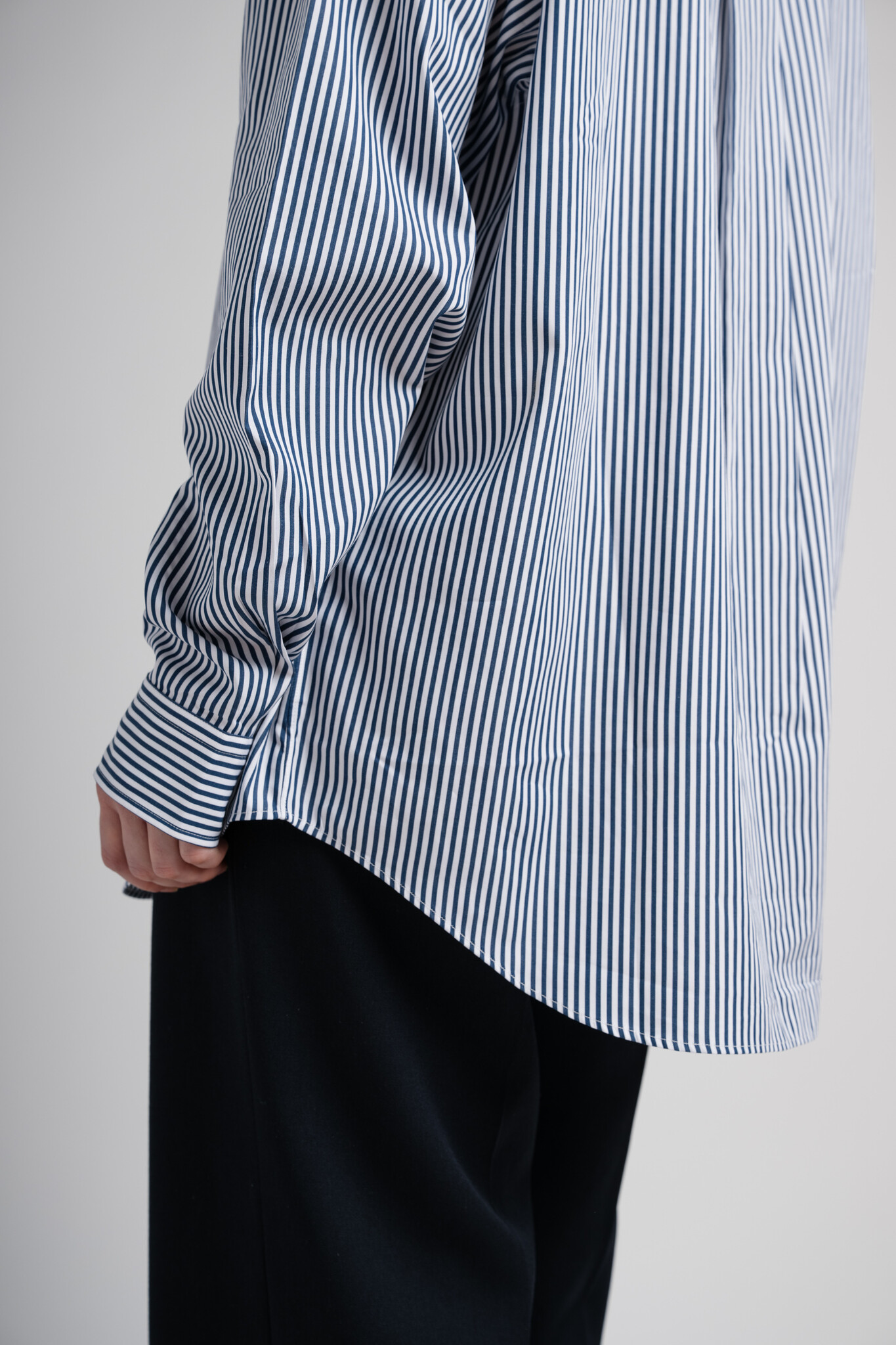 Ryo Shirt Navy Stripe