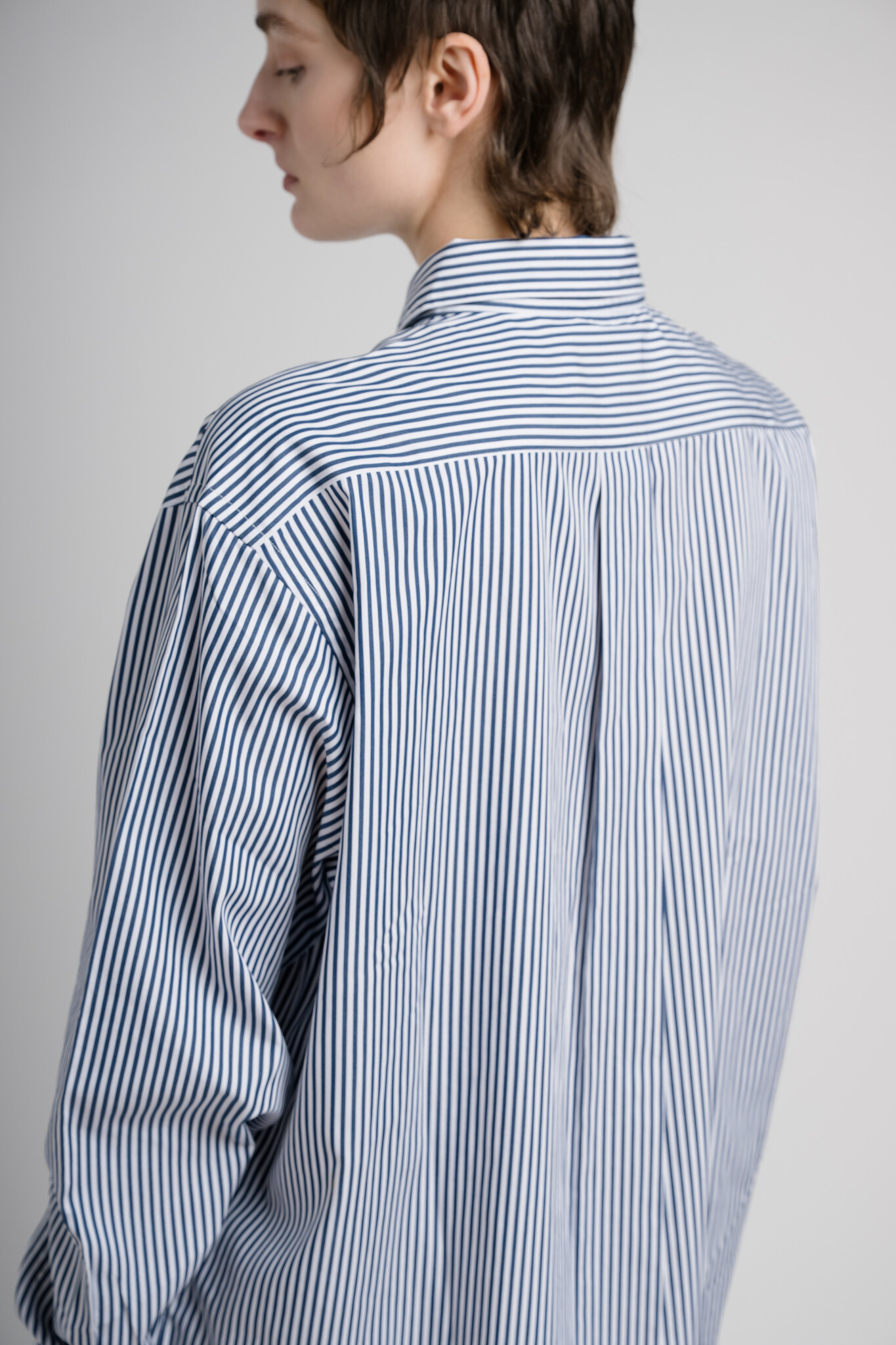 Ryo Shirt Navy Stripe