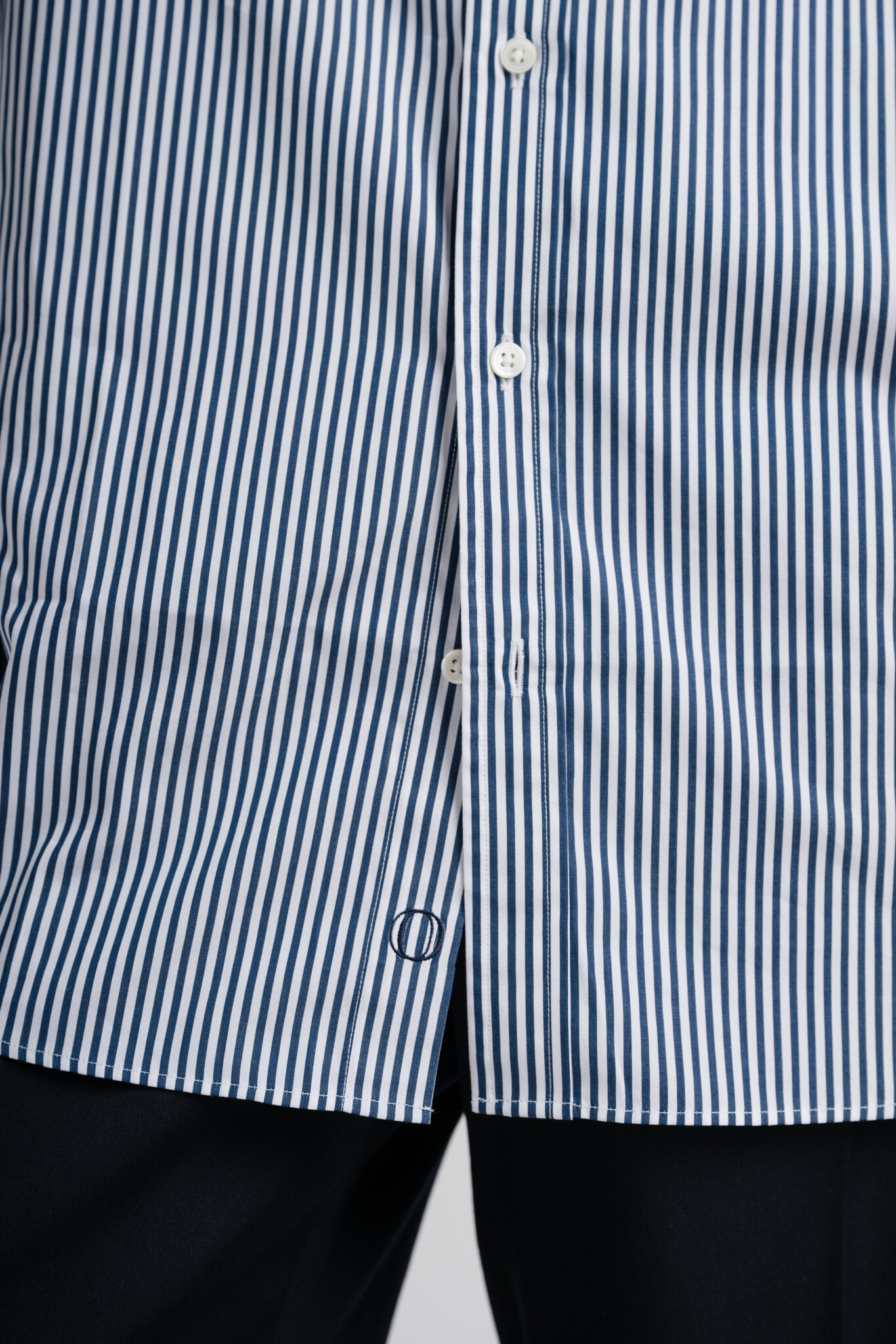 Ryo Shirt Navy Stripe
