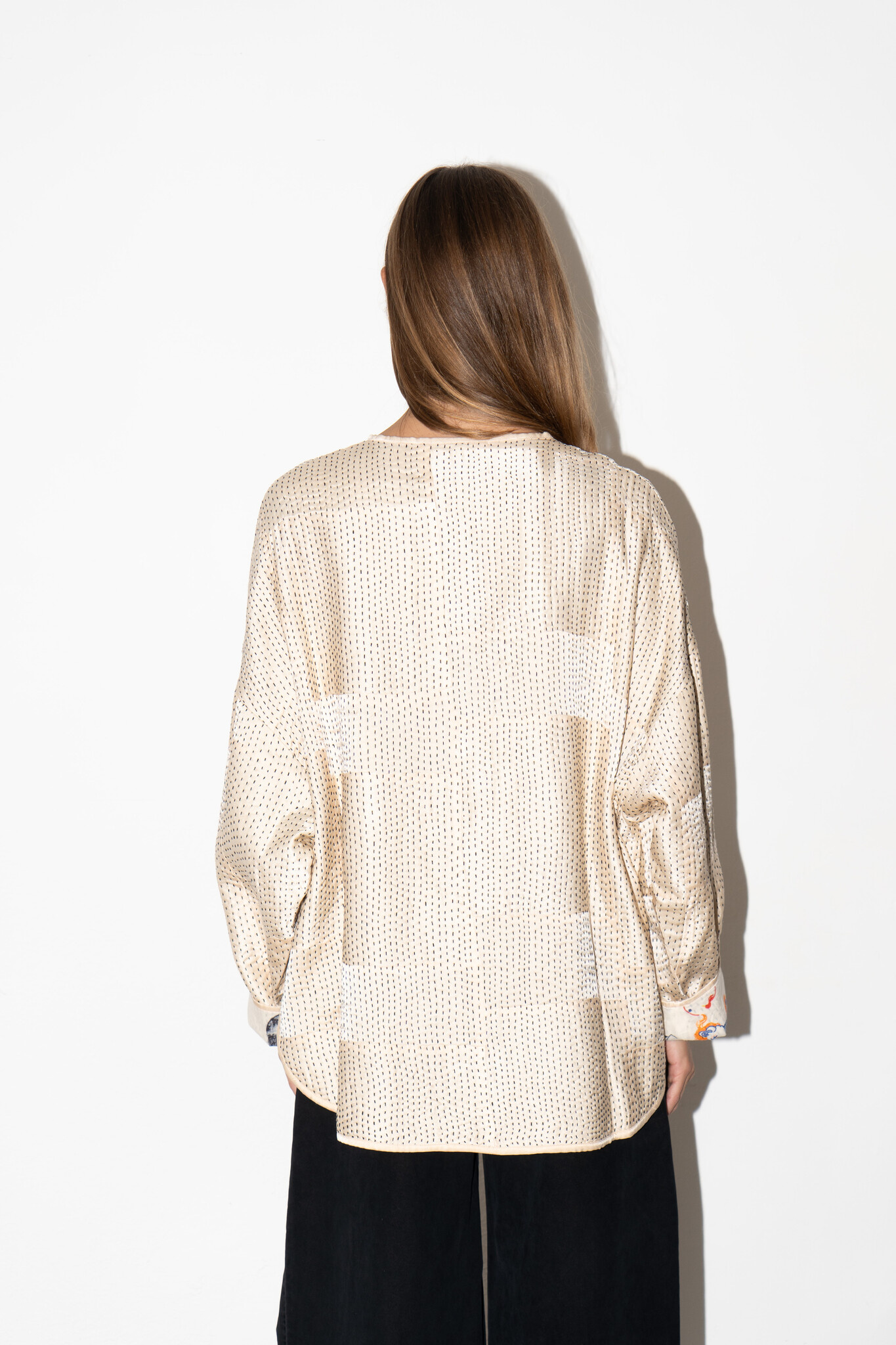 Jacket Diti creme / black