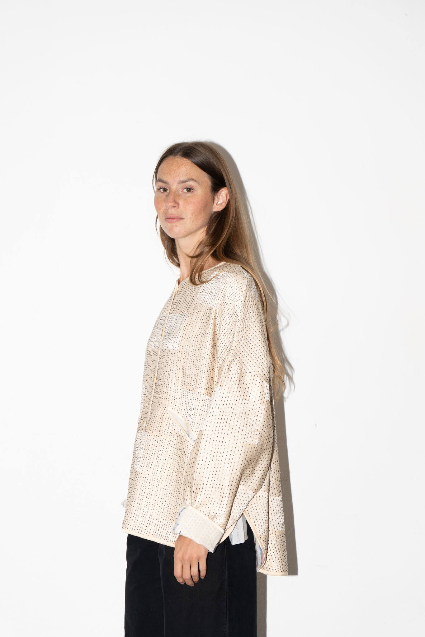 Jacket Diti creme / black