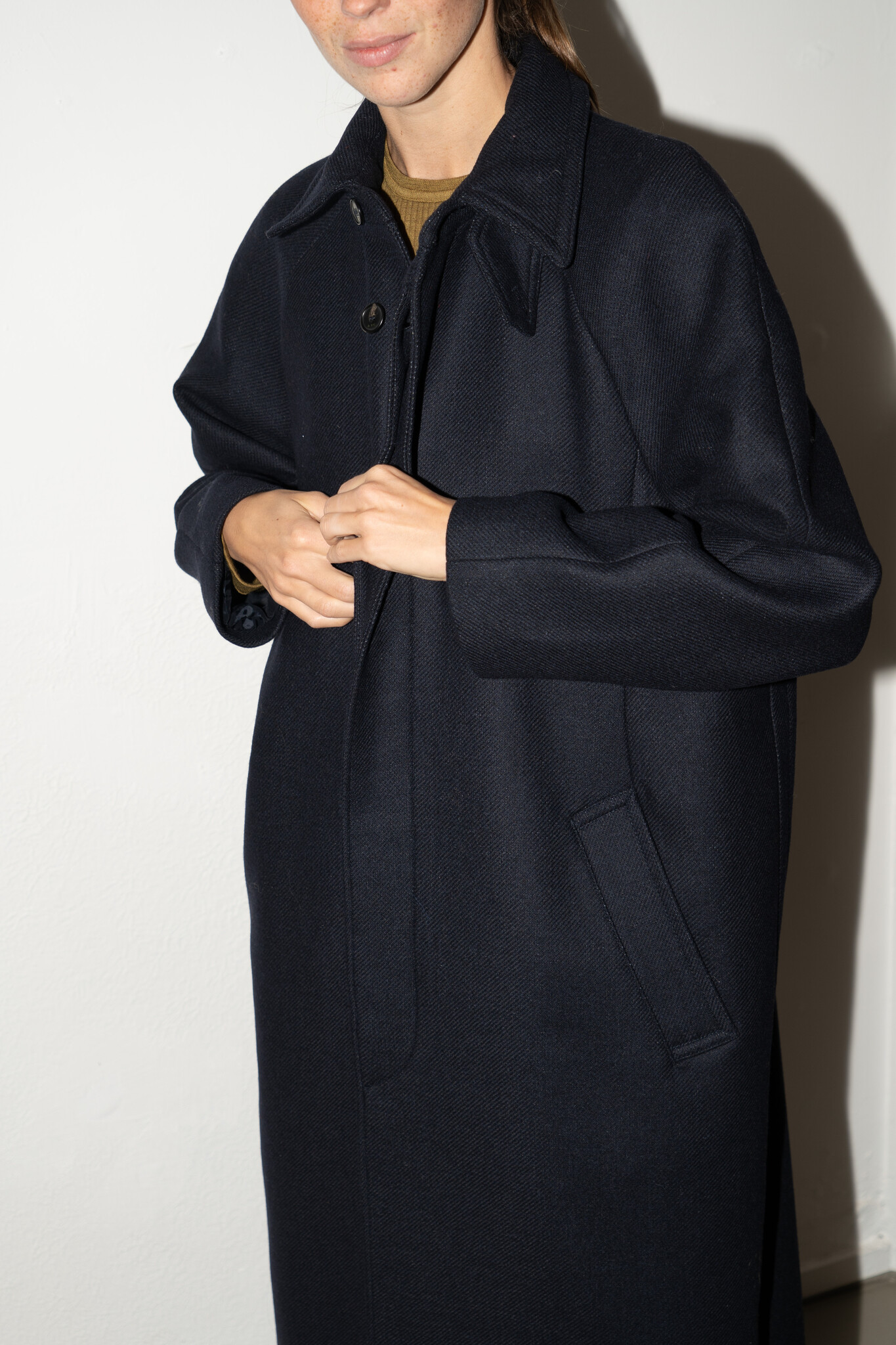 Gaia Coat Dark Navy