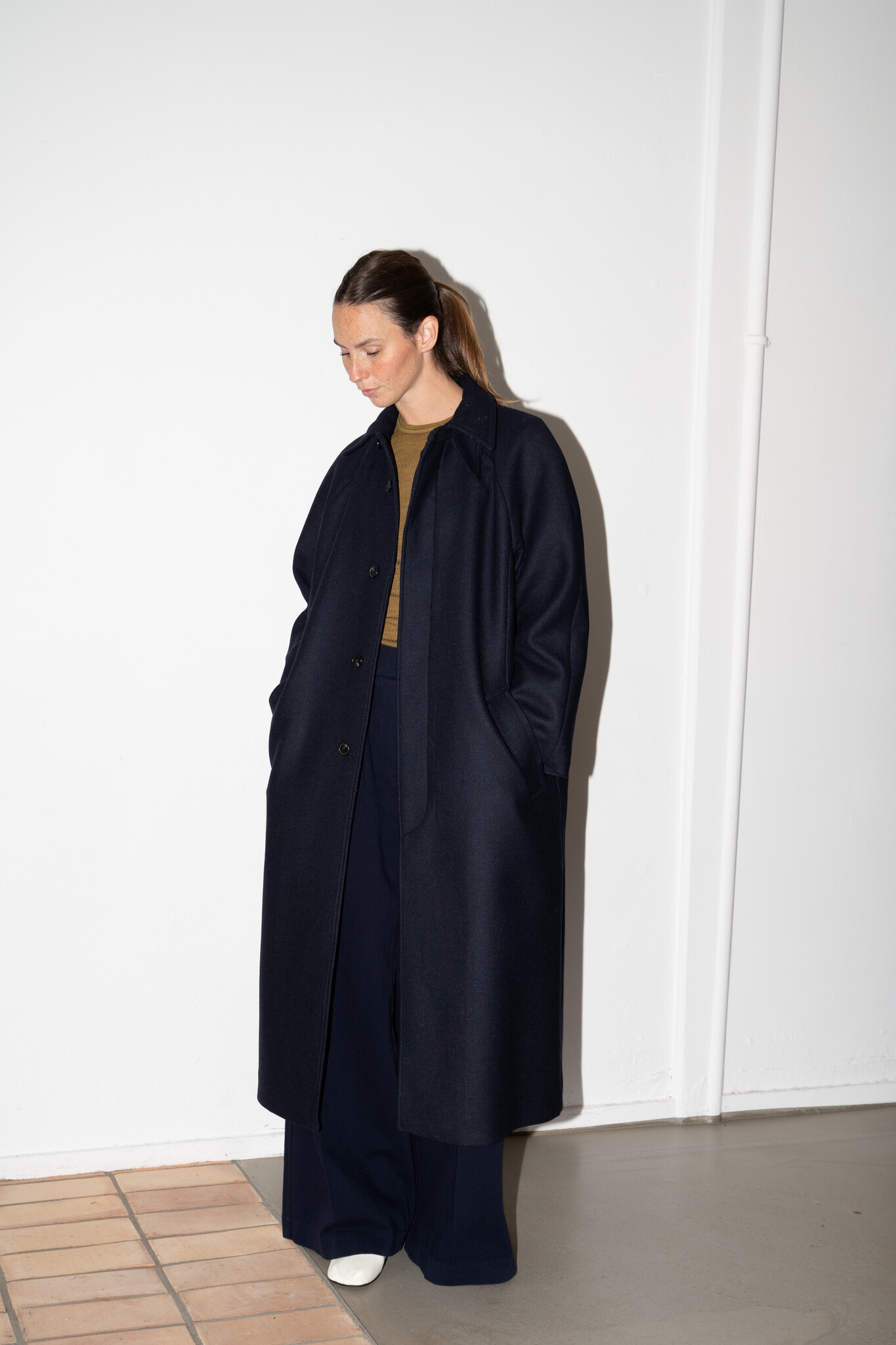 Gaia Coat Dark Navy
