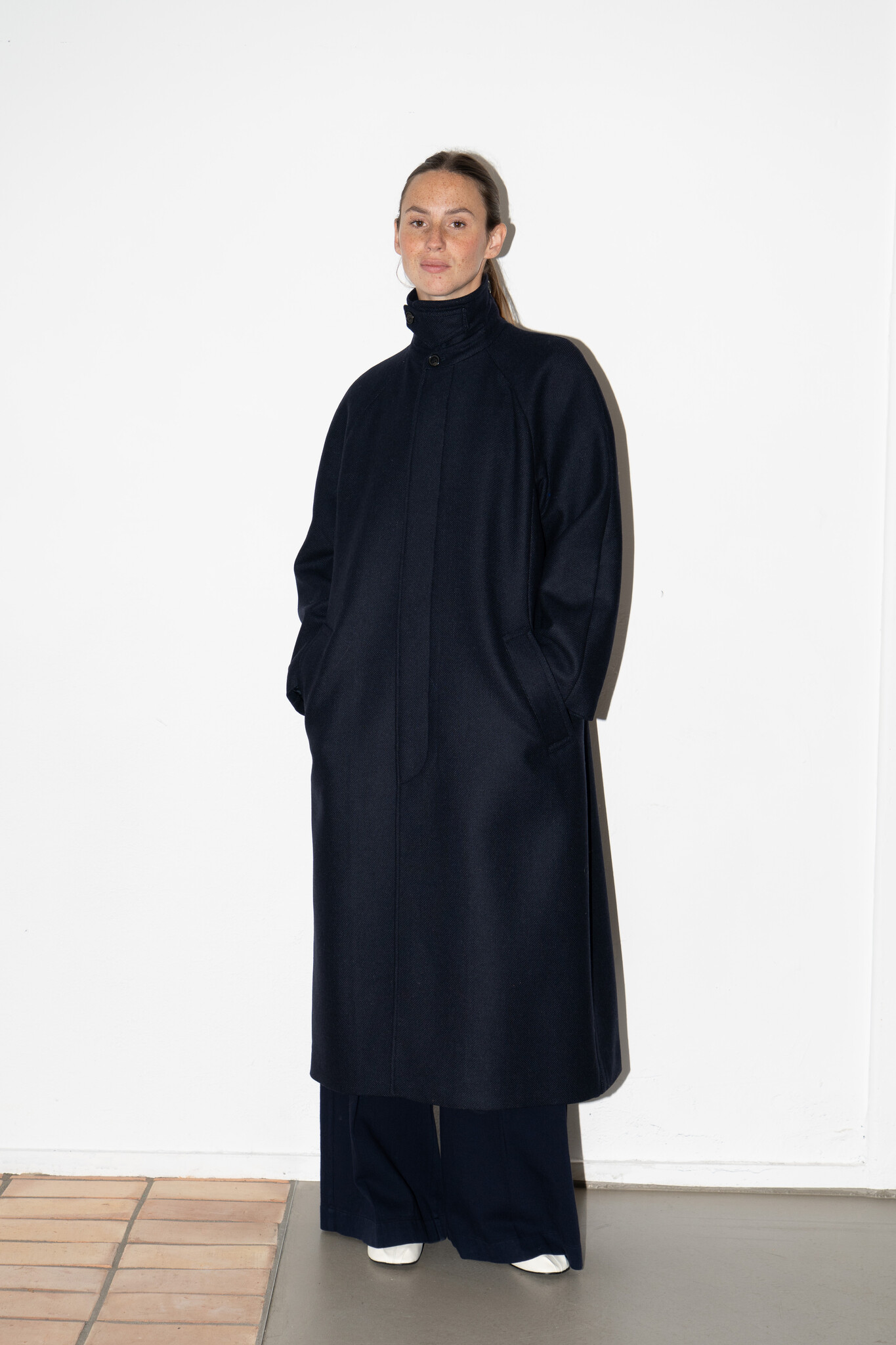 Gaia Coat Dark Navy