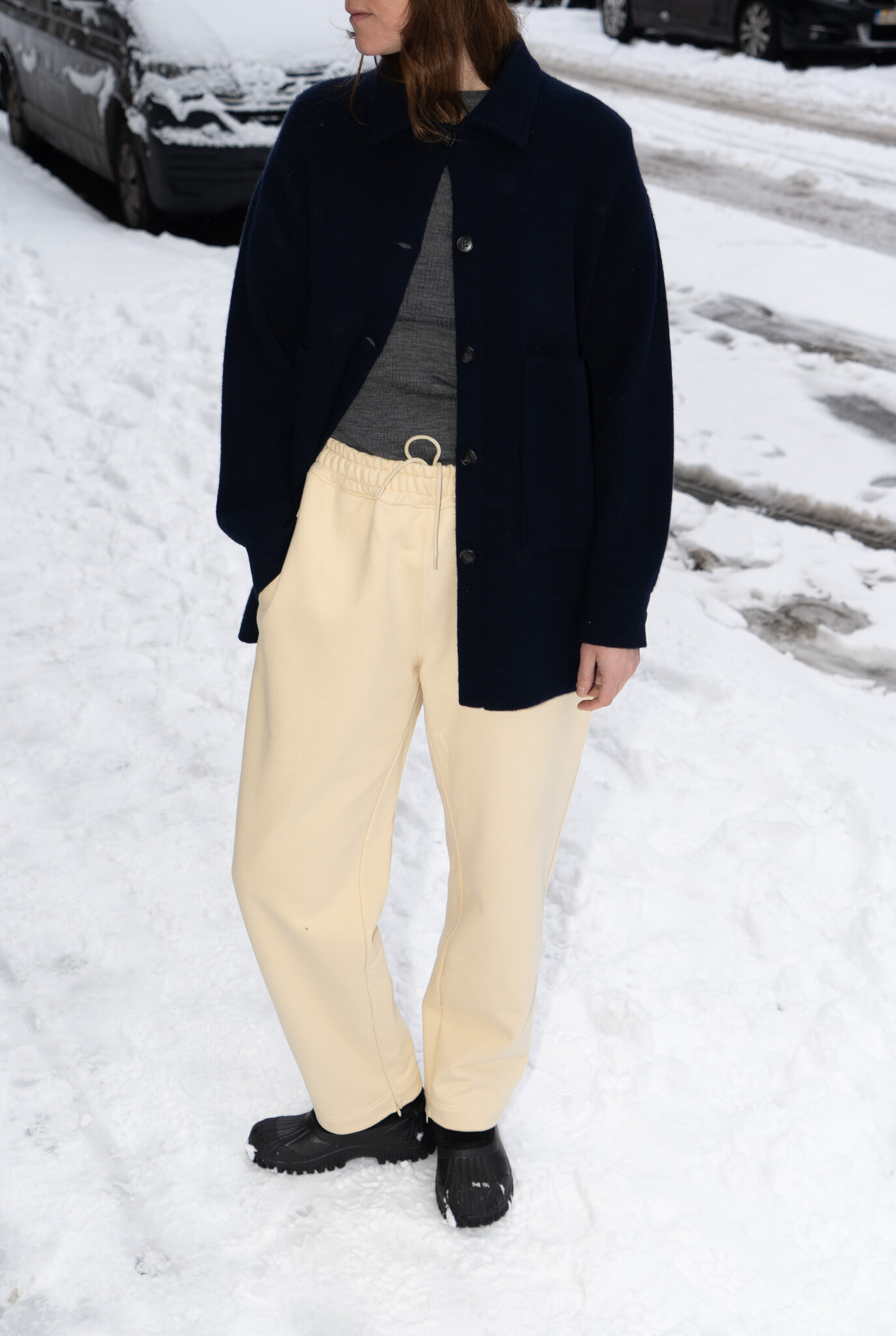 Jogging pants ivory / butter