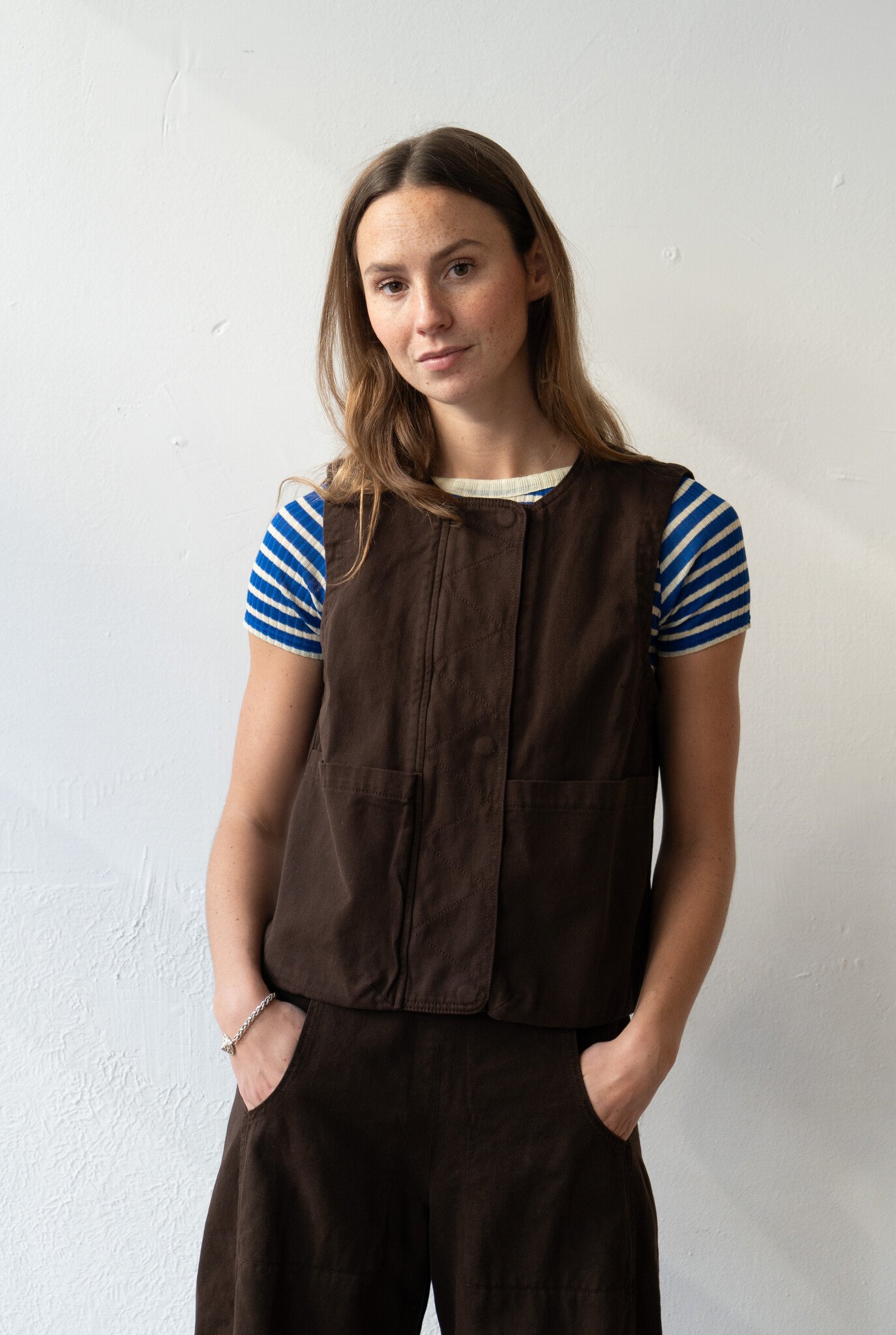 Vestio Top Denim Chocolate