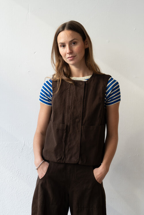 Vestio Top Denim Chocolate