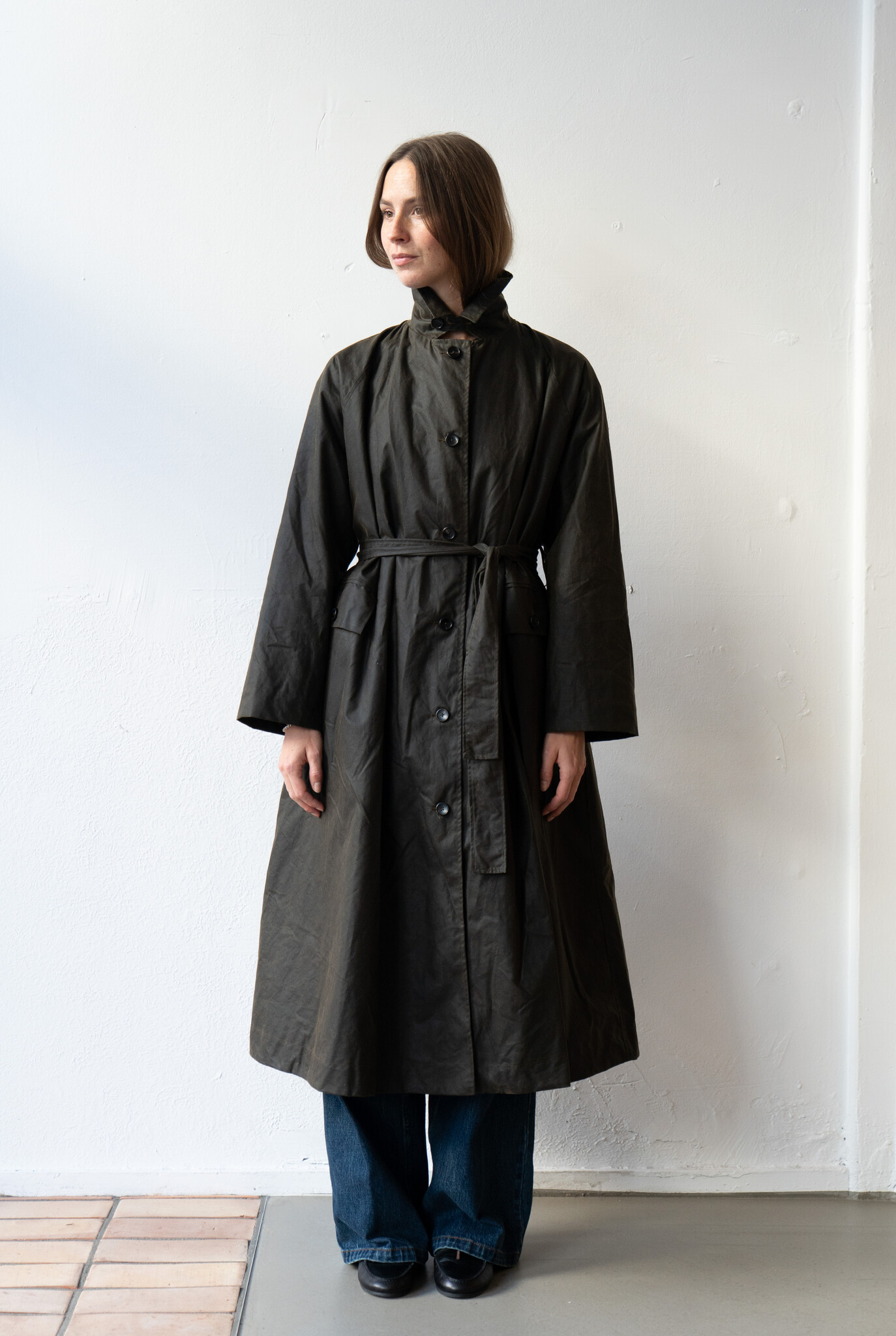 British Oilskin Kit Trench Olive