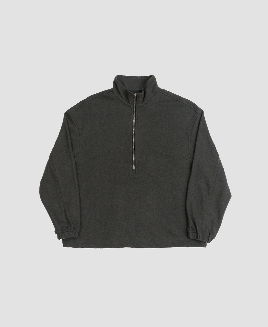 Virgin wool fleece gray