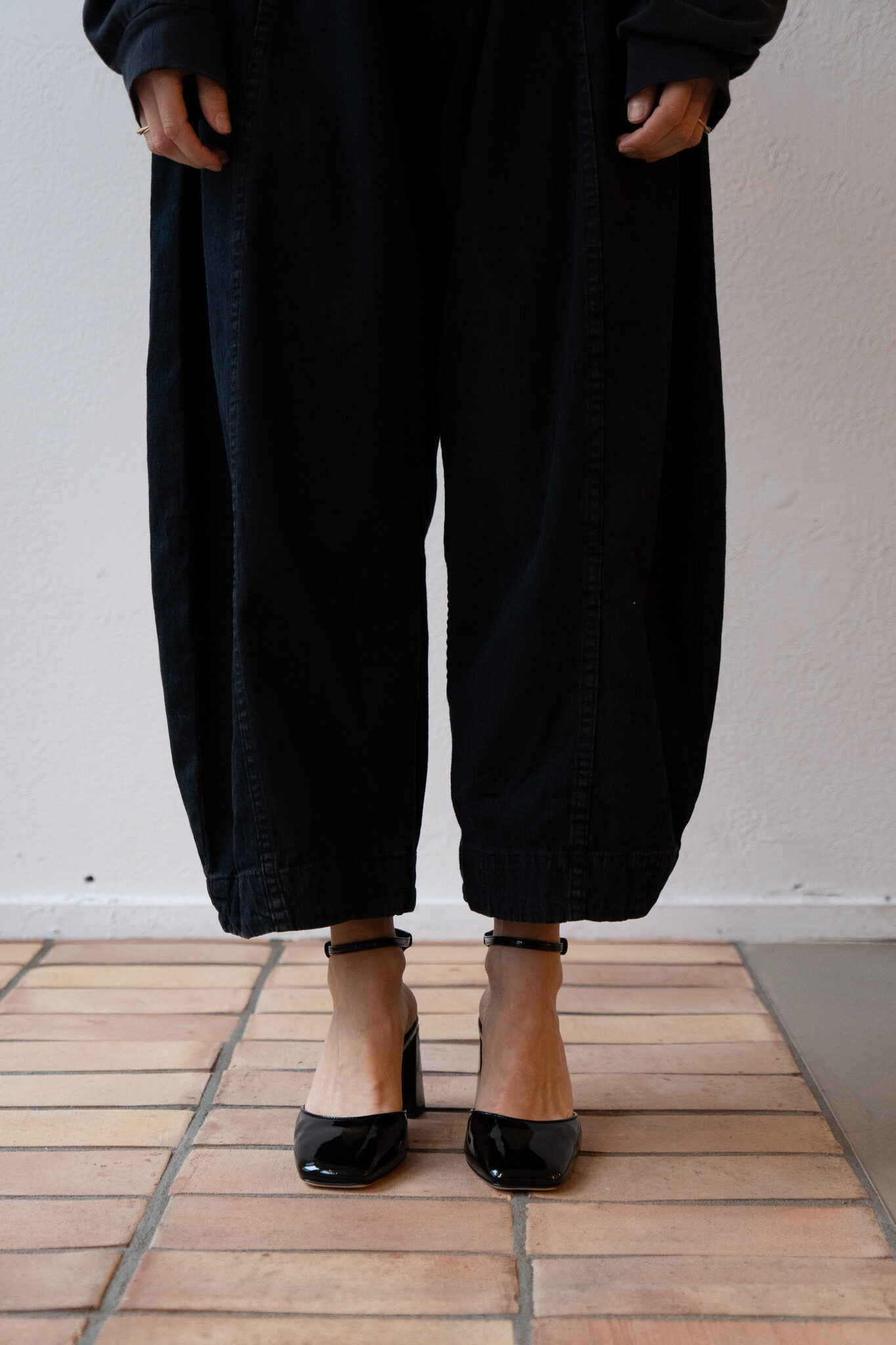 Felice Heel Patent Black