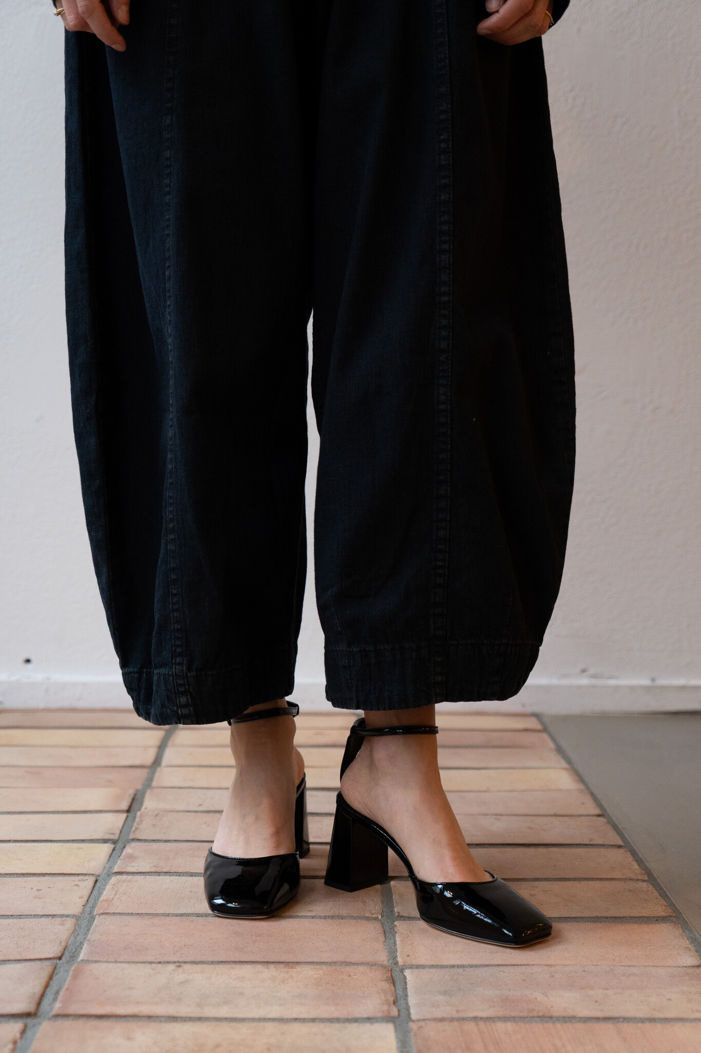 Felice Heel Patent Black