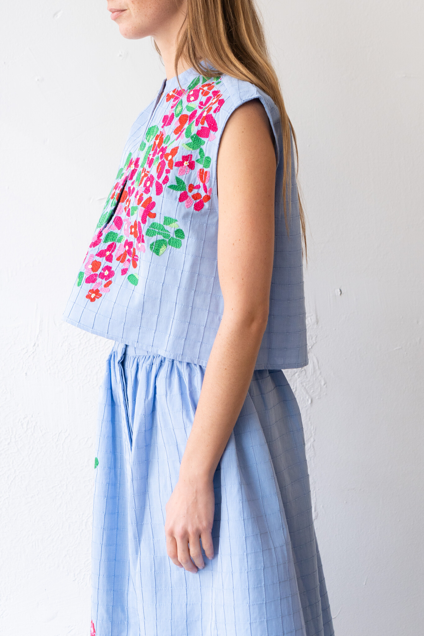 Gaia Top Blue Chine Les Cyclades