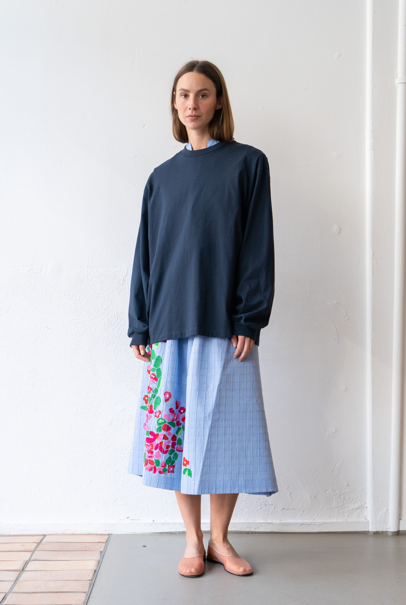 Mona Skirt Les Cyclades Blue Chine