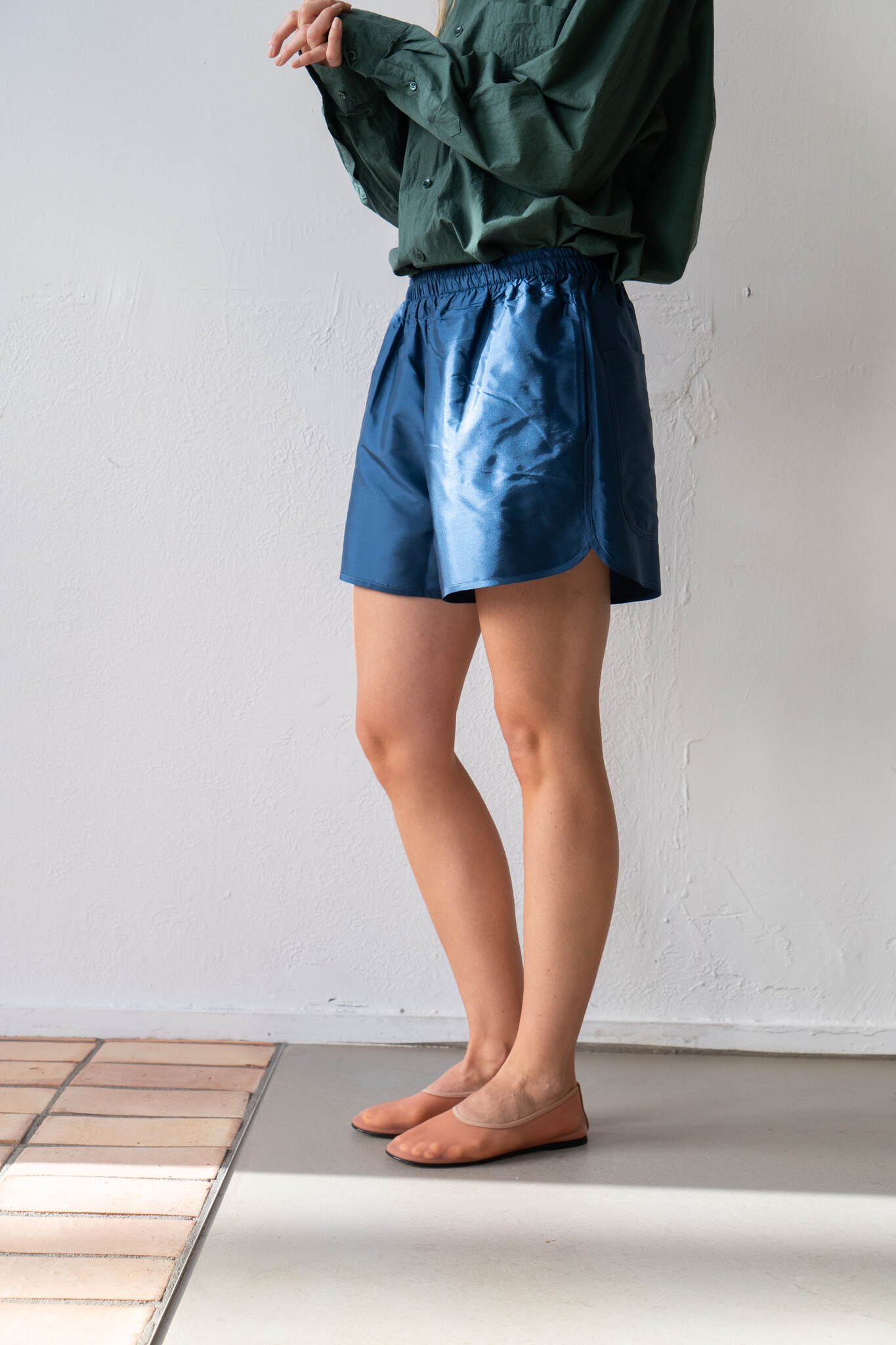 Martini Short Insignia Silk Dupion