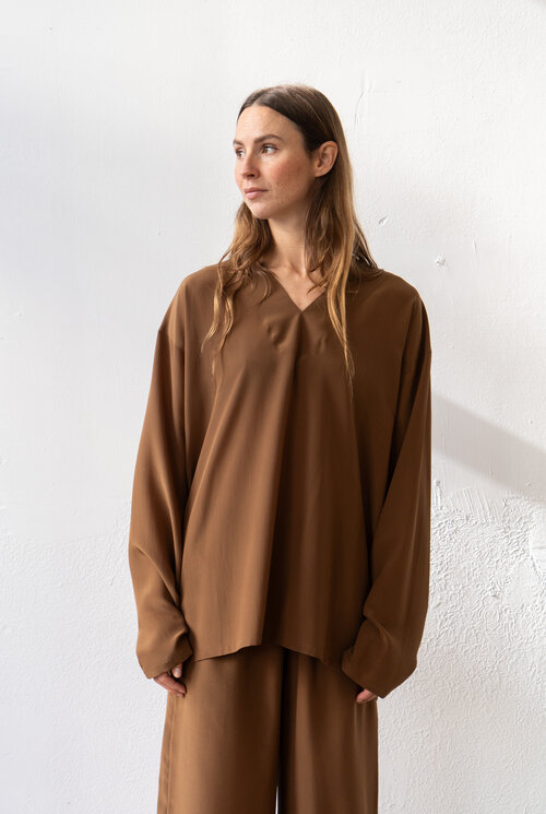 V-LOL Brown Silk